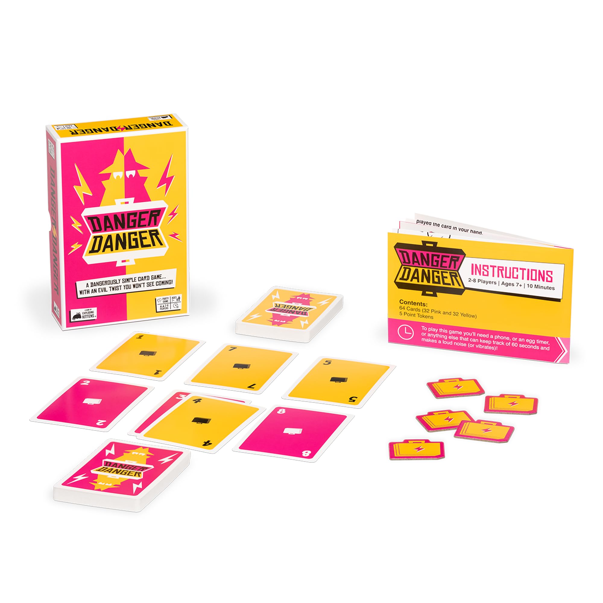 Foto 6 pulgar | Juego De Cartas Exploding Kittens Danger Danger Team 7+ Years - Venta Internacional.