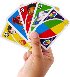 Foto 2 | Juego De Cartas Mattel Games Uno Junior Move! Para Niños - Venta Internacional.