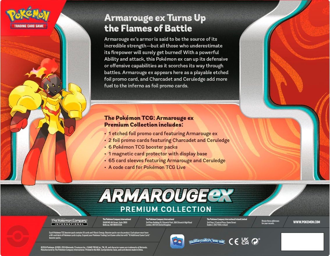 Foto 3 pulgar | Juego De Cartas Coleccionables Pokémon Armarouge Ex Premium Collection - Venta Internacional.