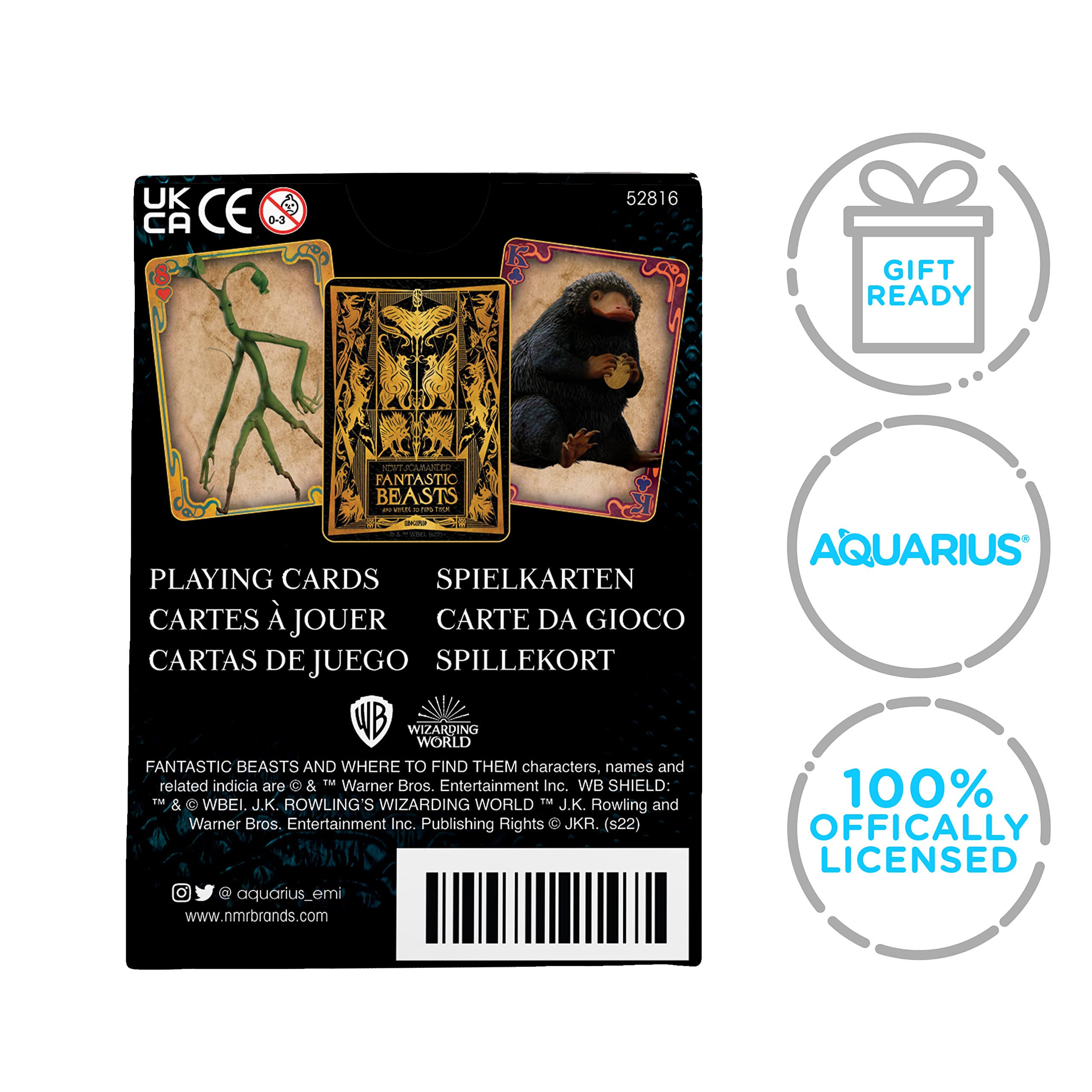 Foto 8 pulgar | Juego De Cartas Aquarius Fantastic Beasts Family - Venta Internacional.