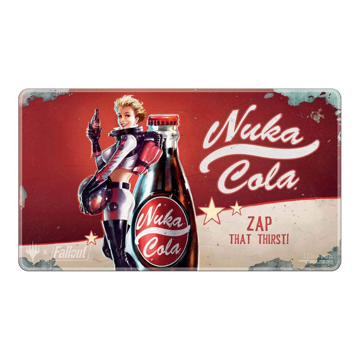 Foto 2 pulgar | Tapete Playmat Ultra Pro Fallout Holofoil Nuka Cola Pinup Magic - Venta Internacional.