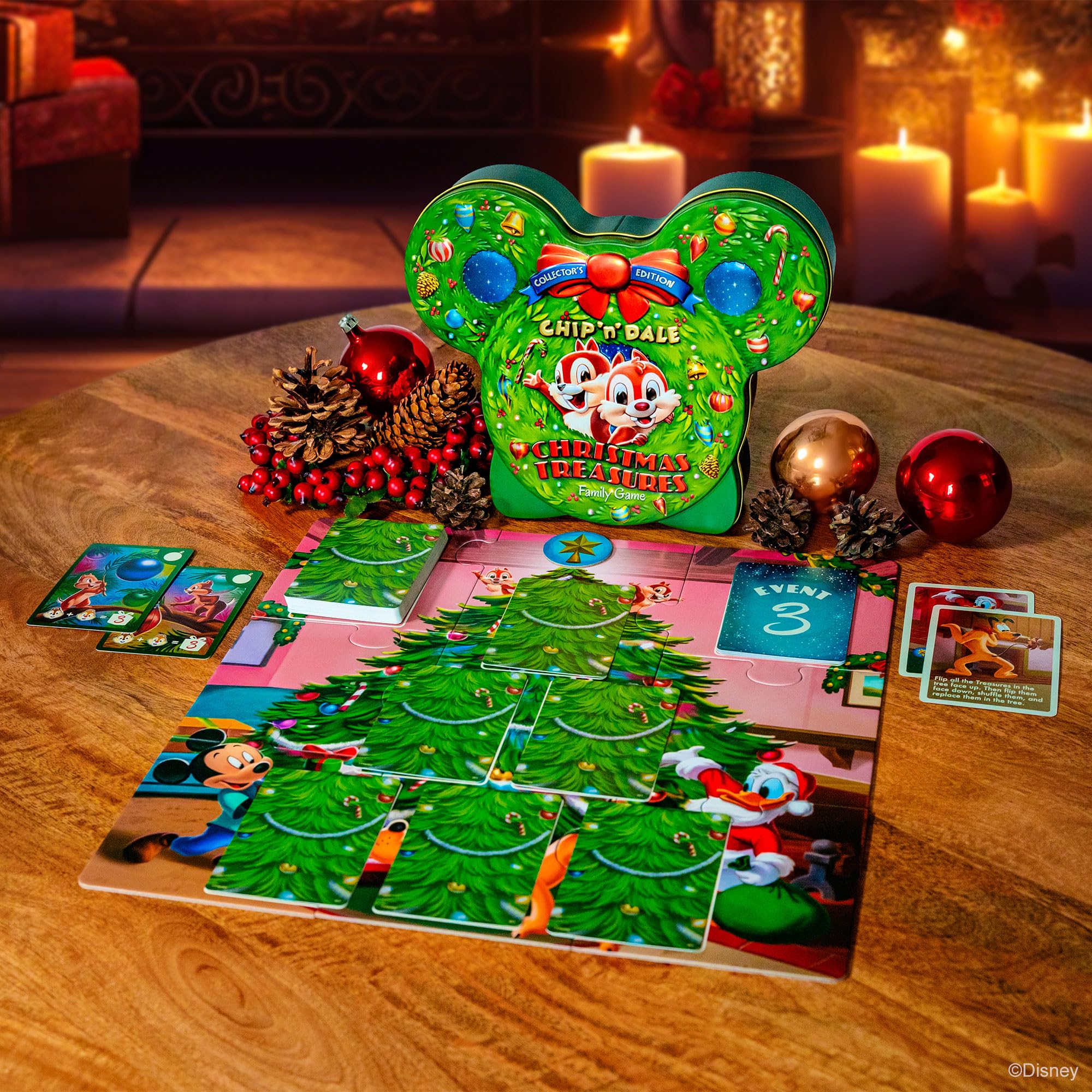 Foto 4 pulgar | Juego De Mesa Funko Chip 'n' Dale Christmas Treasures - Venta Internacional.
