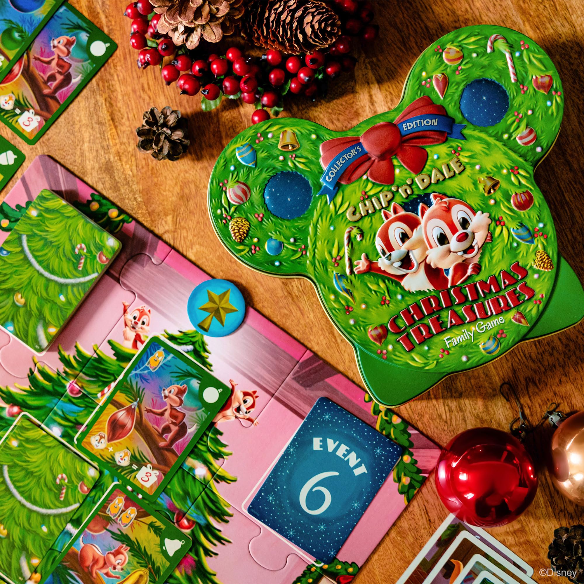 Foto 6 pulgar | Juego De Mesa Funko Chip 'n' Dale Christmas Treasures - Venta Internacional.