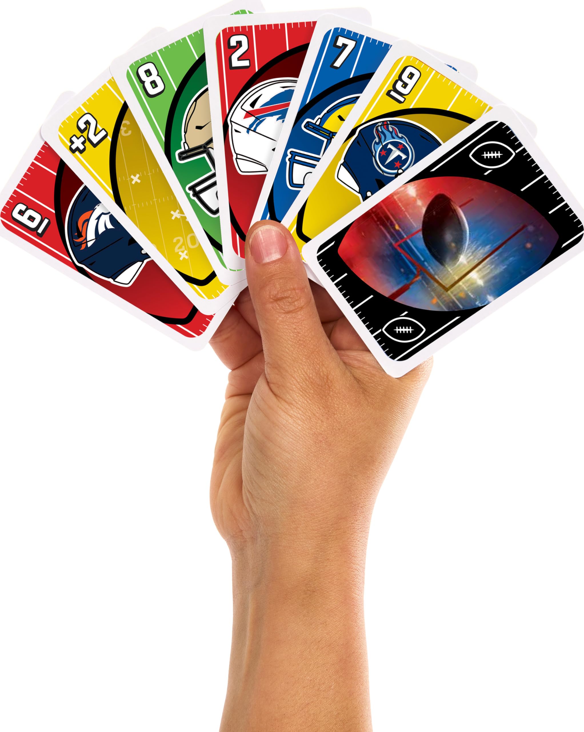 Foto 3 pulgar | Juego De Cartas Mattel Games Uno Nfl Con Logotipos Y Reglas Del Equipo De La Nfl - Venta Internacional.