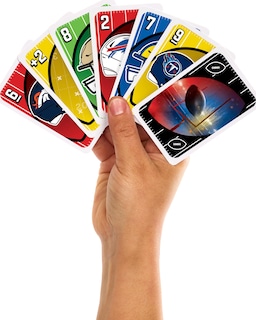 Foto 2 | Juego De Cartas Mattel Games Uno Nfl Con Logotipos Y Reglas Del Equipo De La Nfl - Venta Internacional.