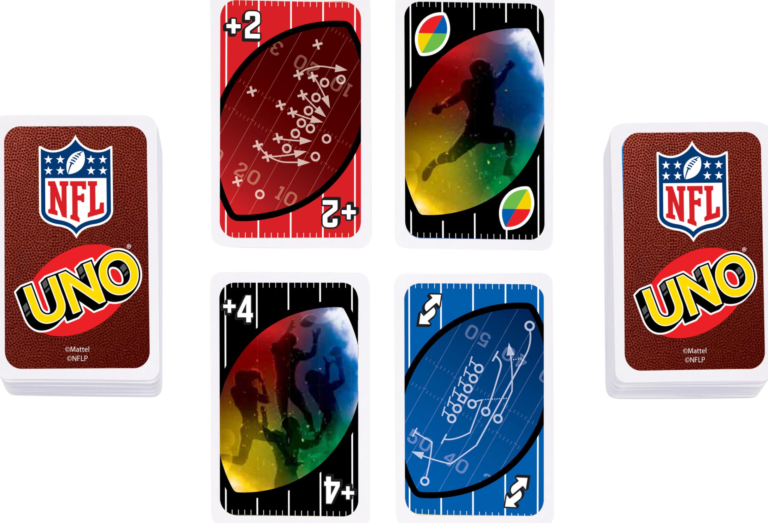 Foto 5 pulgar | Juego De Cartas Mattel Games Uno Nfl Con Logotipos Y Reglas Del Equipo De La Nfl - Venta Internacional.