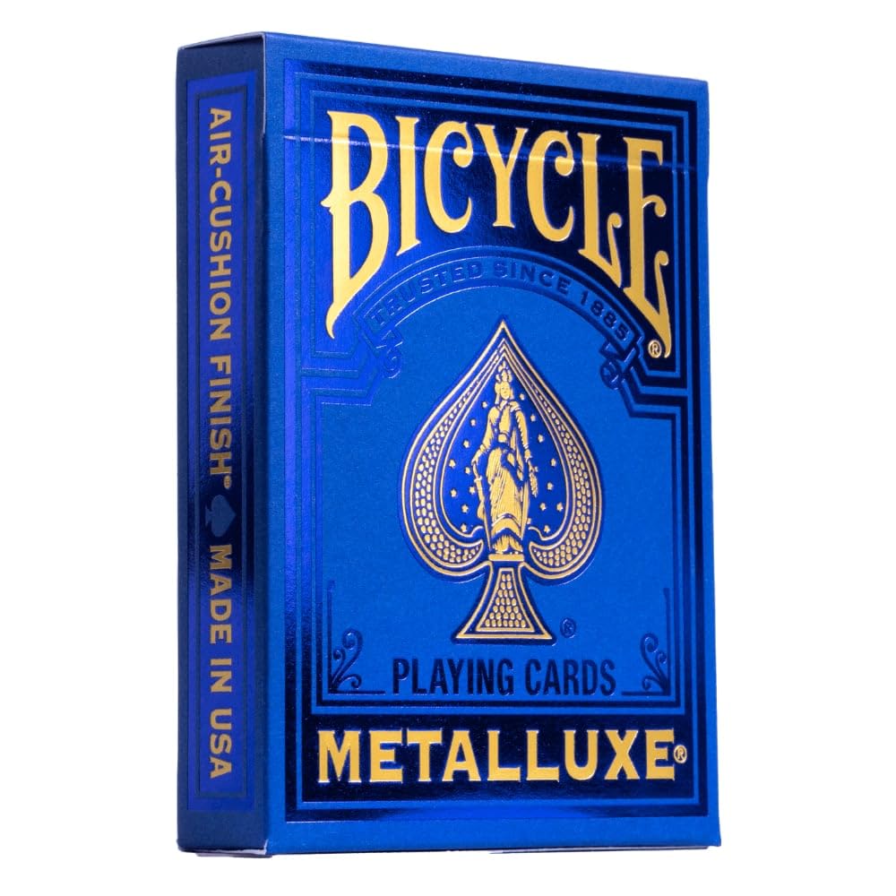 Foto 2 pulgar | Lámina Metálica Para Bicicleta, Tamaño Póker, Color Azul, De La Marca Metalluxe - Venta Internacional.