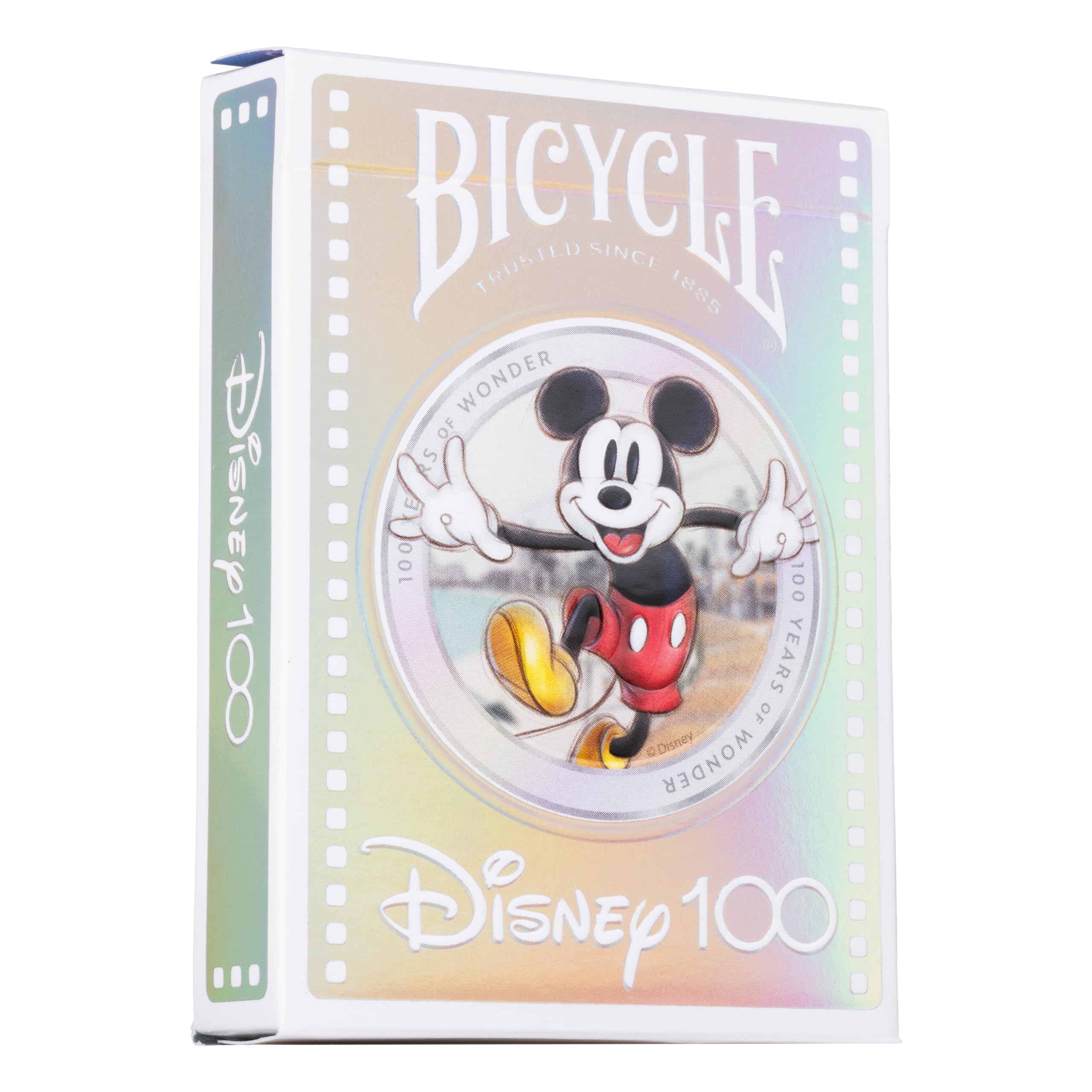 Foto 2 pulgar | Juego De Cartas, Bicicleta, 100 Aniversario De Disney, Holográfico - Venta Internacional.
