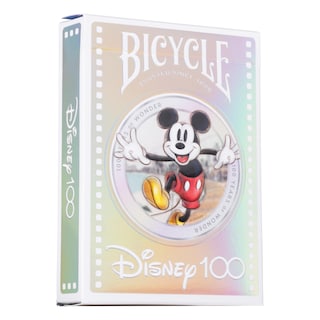 Foto 1 | Juego De Cartas, Bicicleta, 100 Aniversario De Disney, Holográfico - Venta Internacional.