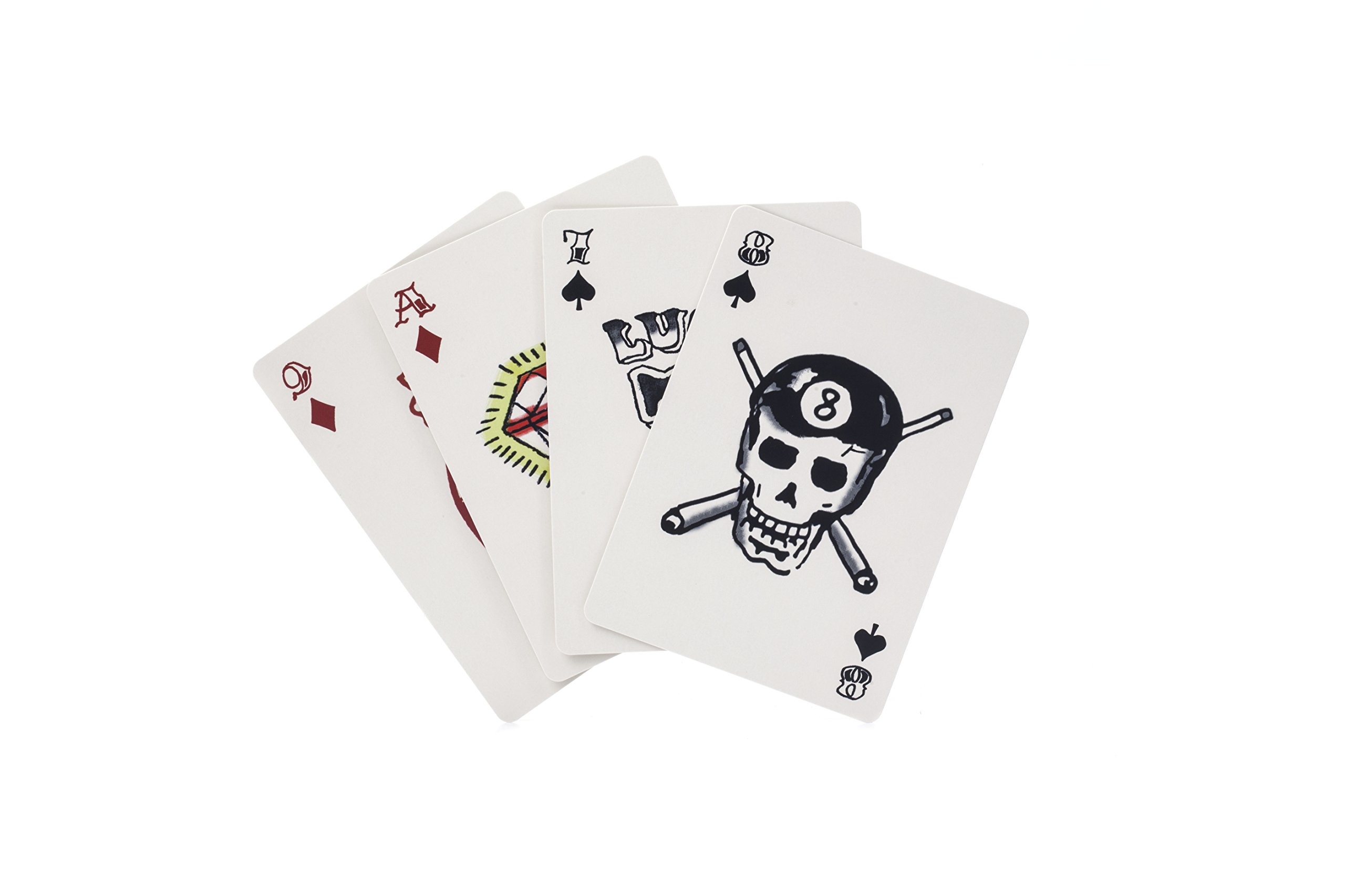 Foto 2 pulgar | Juego De Cartas Kikkerland Tattoo Poker, Tamaño Barnizado (54 Cartas) - Venta Internacional.