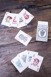 Foto 3 | Juego De Cartas Kikkerland Tattoo Poker, Tamaño Barnizado (54 Cartas) - Venta Internacional.