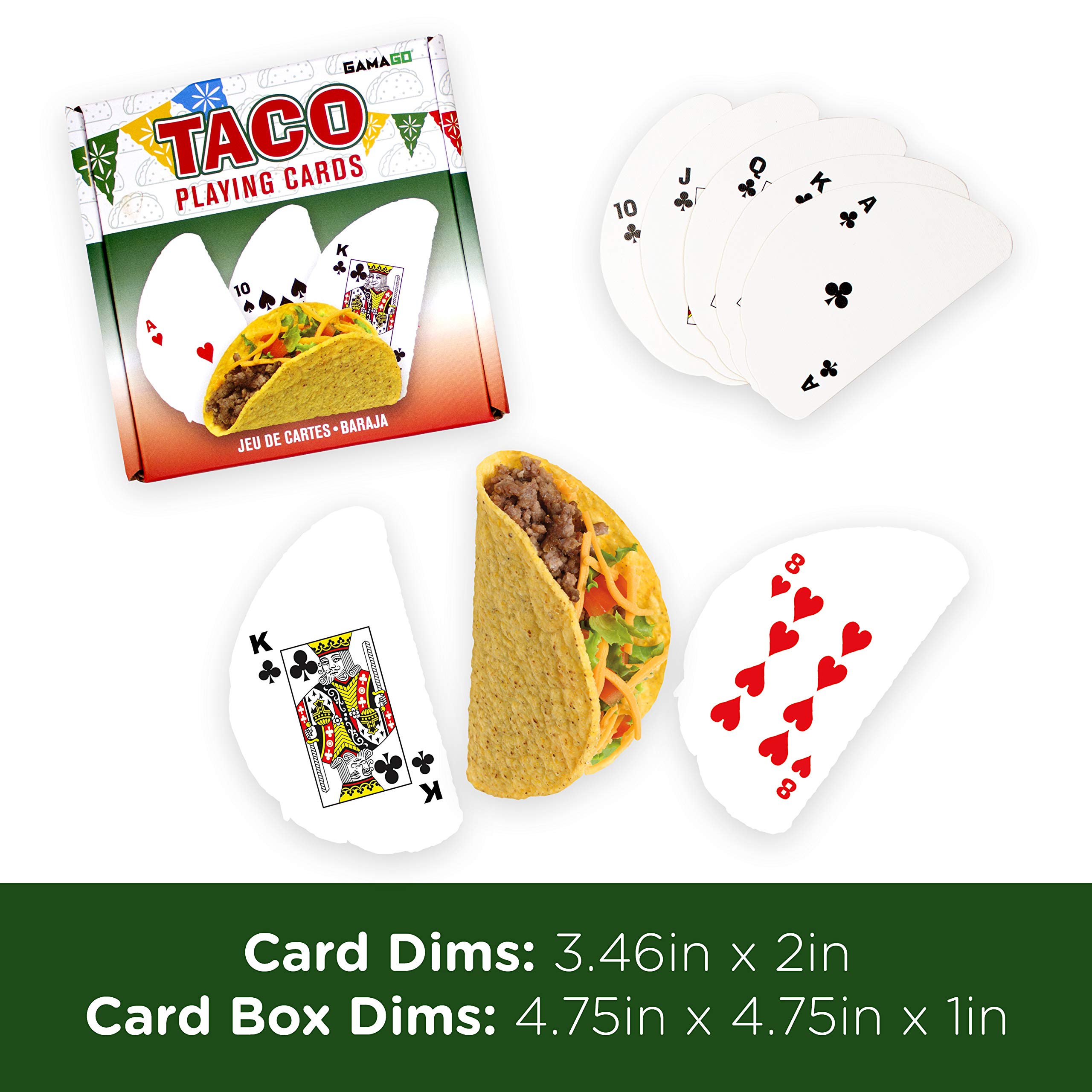 Foto 3 pulgar | Baraja De Cartas Con Forma De Taco Gamago - Venta Internacional.