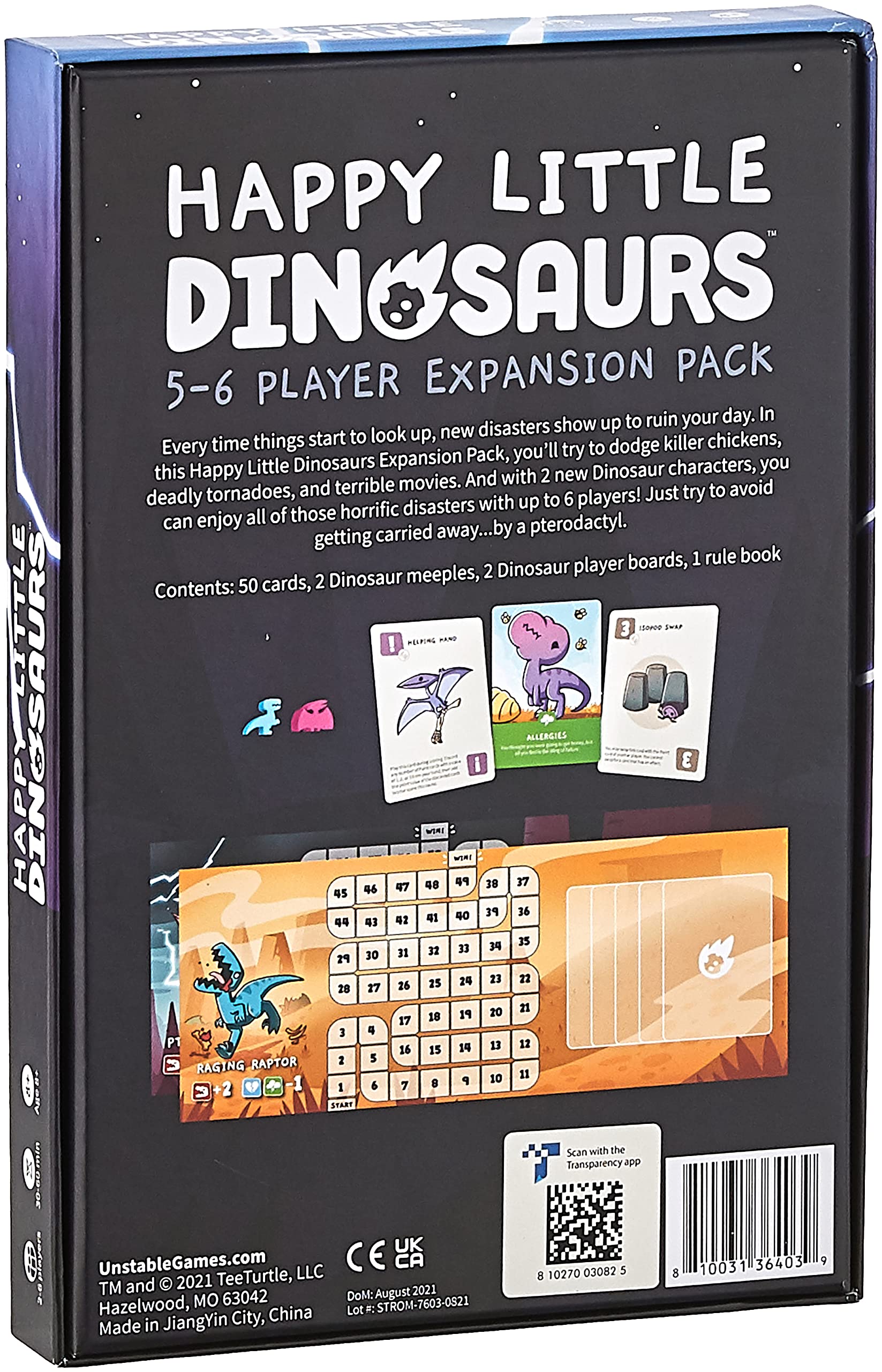 Foto 3 pulgar | Paquete De Expansión Unstable Games Happy Little Dinosaurs 5-6 - Venta Internacional.