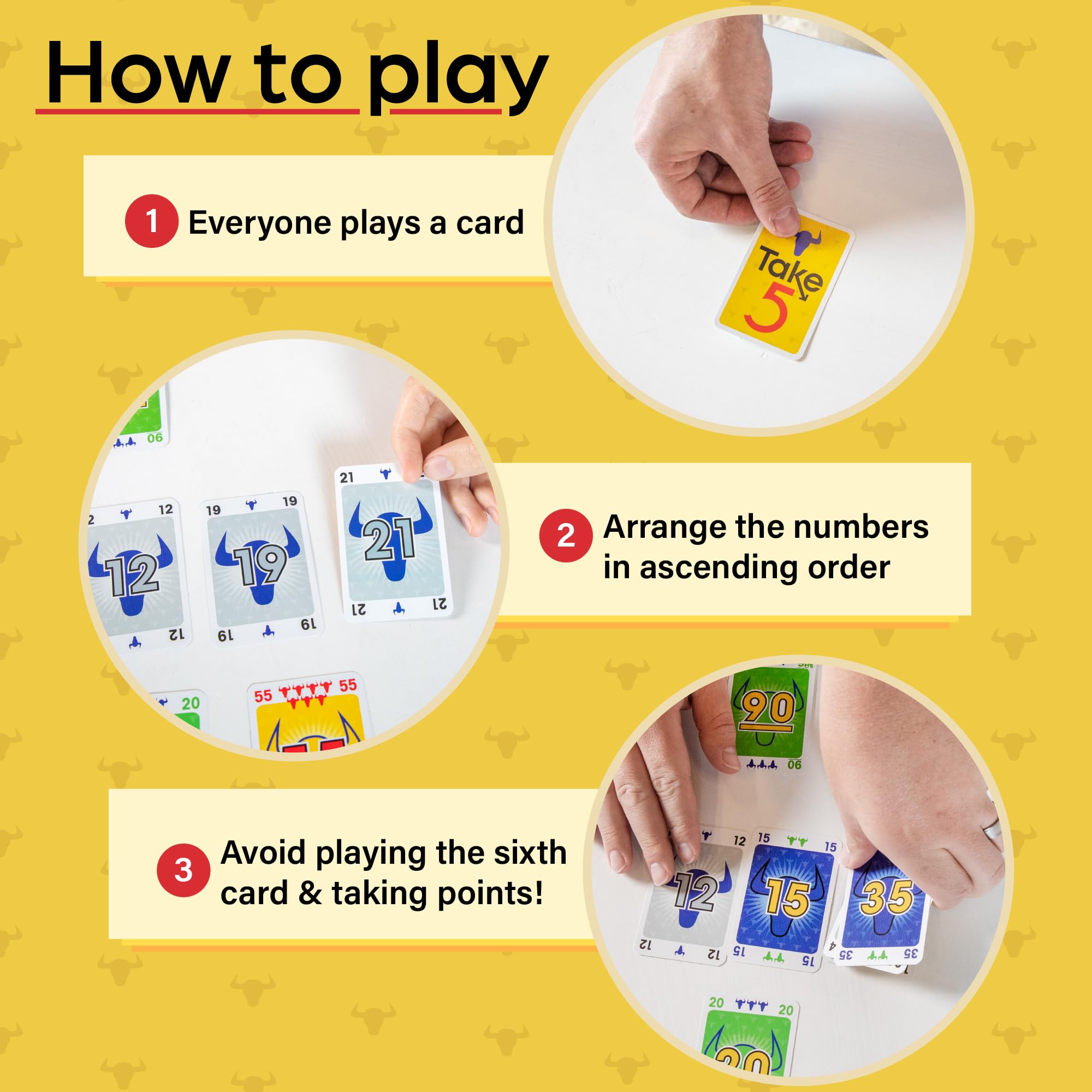 Foto 2 | Juego De Cartas Amigo Games Take 5 Classic Para Niños Y Adultos Mayores De 8 Años - Venta Internacional.