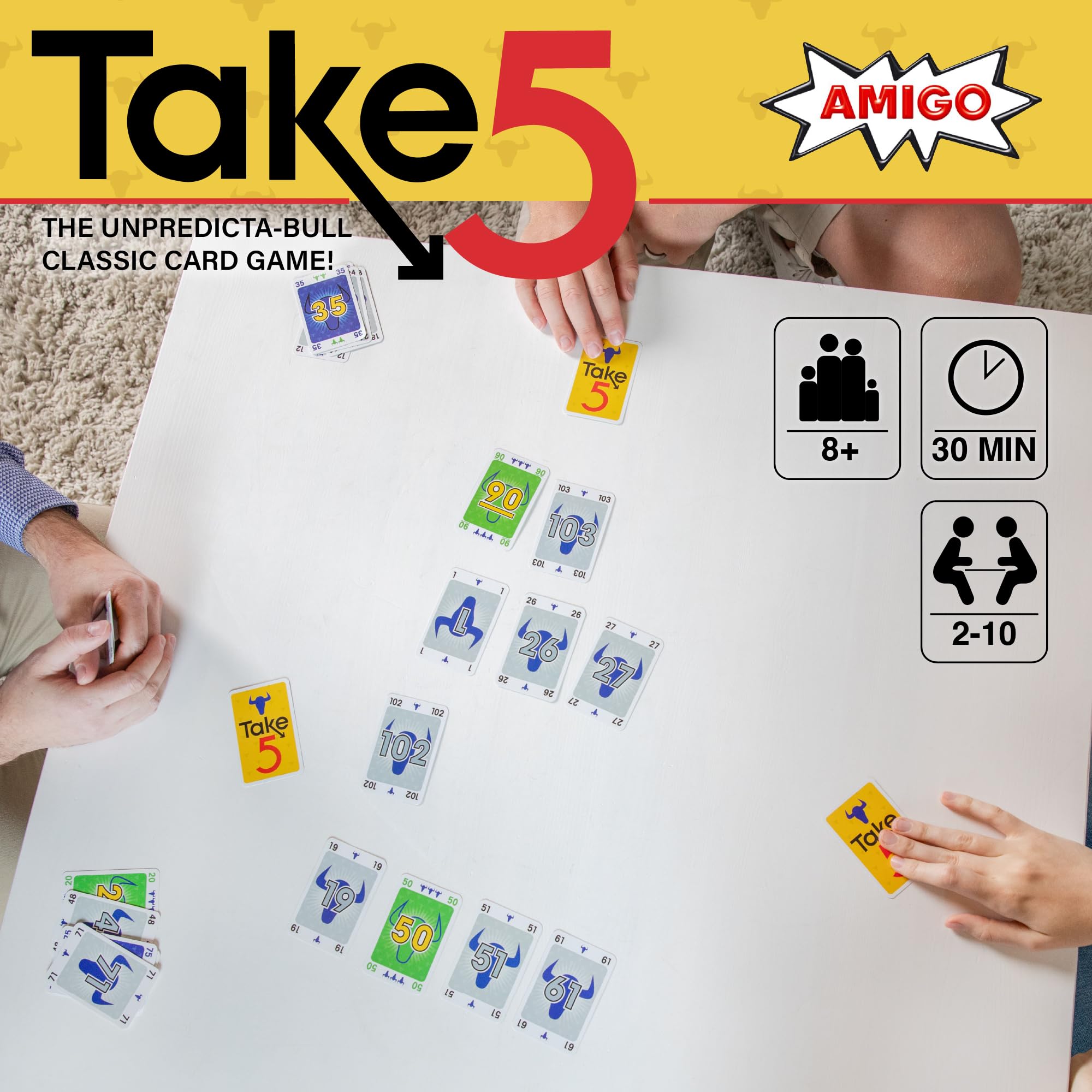 Foto 5 pulgar | Juego De Cartas Amigo Games Take 5 Classic Para Niños Y Adultos Mayores De 8 Años - Venta Internacional.