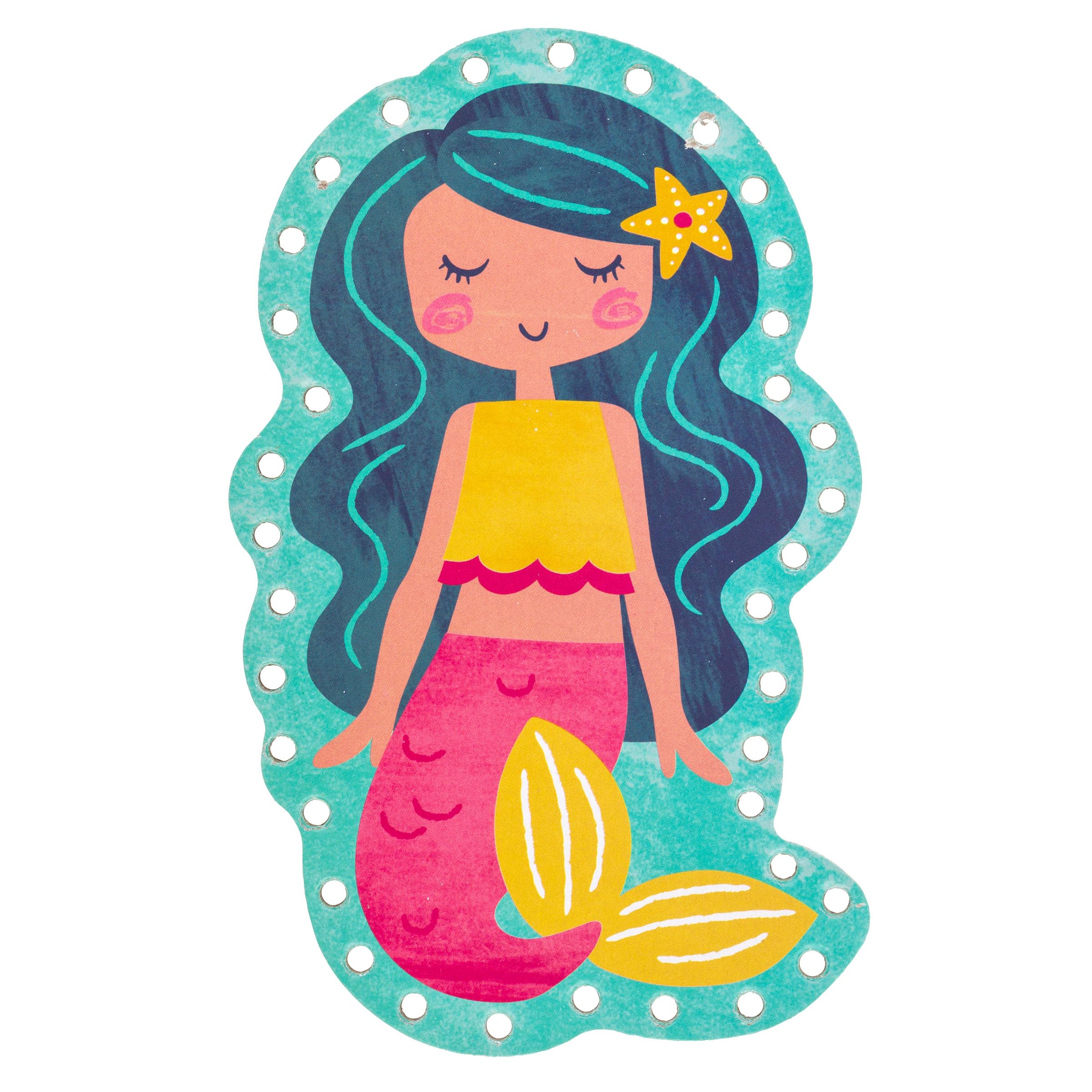 Foto 3 pulgar | Lacing Cards Stephen Joseph Mermaid Con Bolsa Con Cierre Para Niños - Venta Internacional.