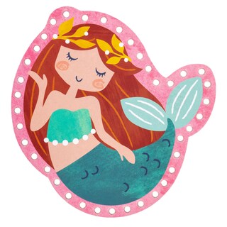 Foto 6 | Lacing Cards Stephen Joseph Mermaid Con Bolsa Con Cierre Para Niños - Venta Internacional.