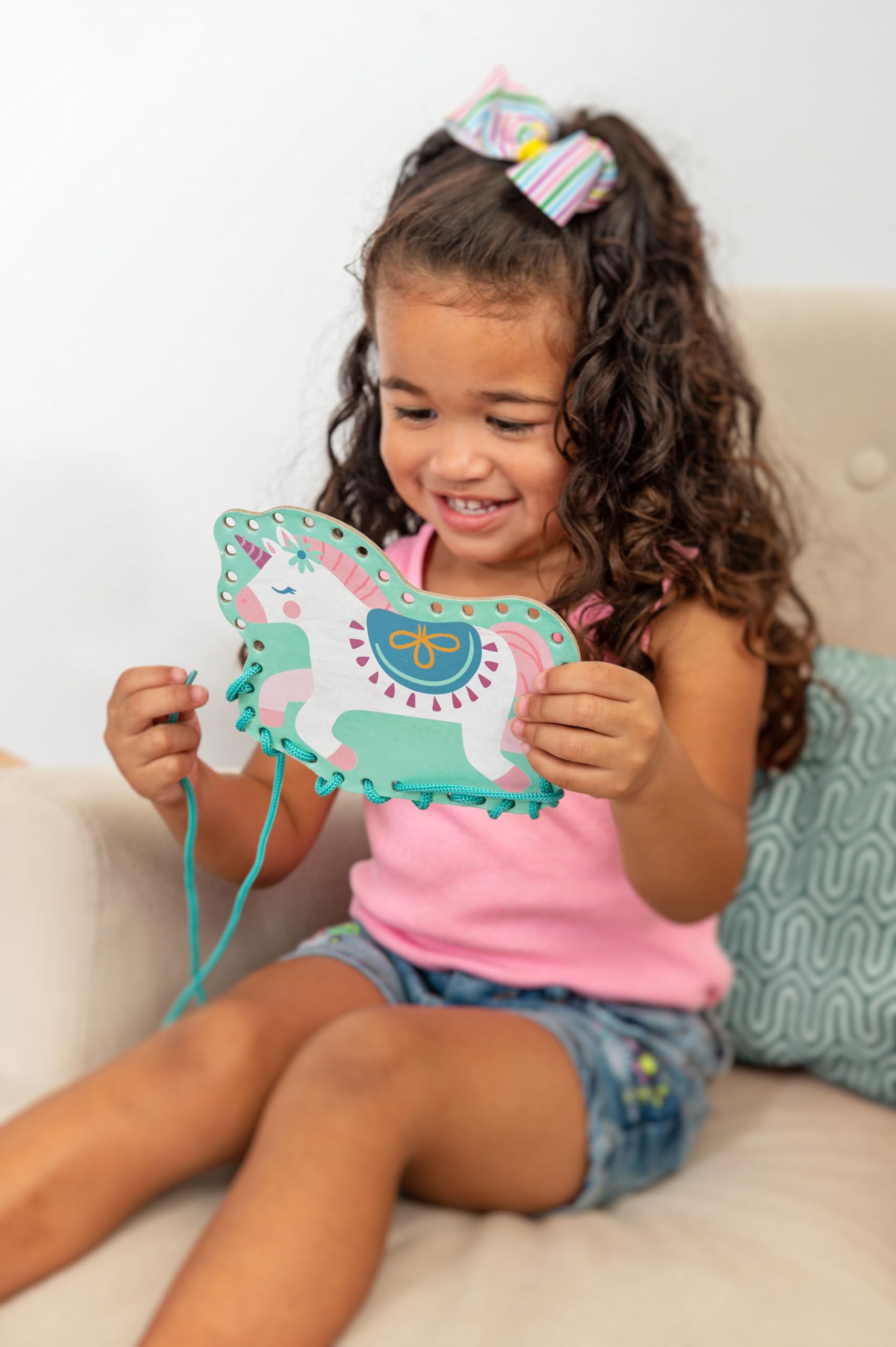 Foto 8 pulgar | Lacing Cards Stephen Joseph Mermaid Con Bolsa Con Cierre Para Niños - Venta Internacional.