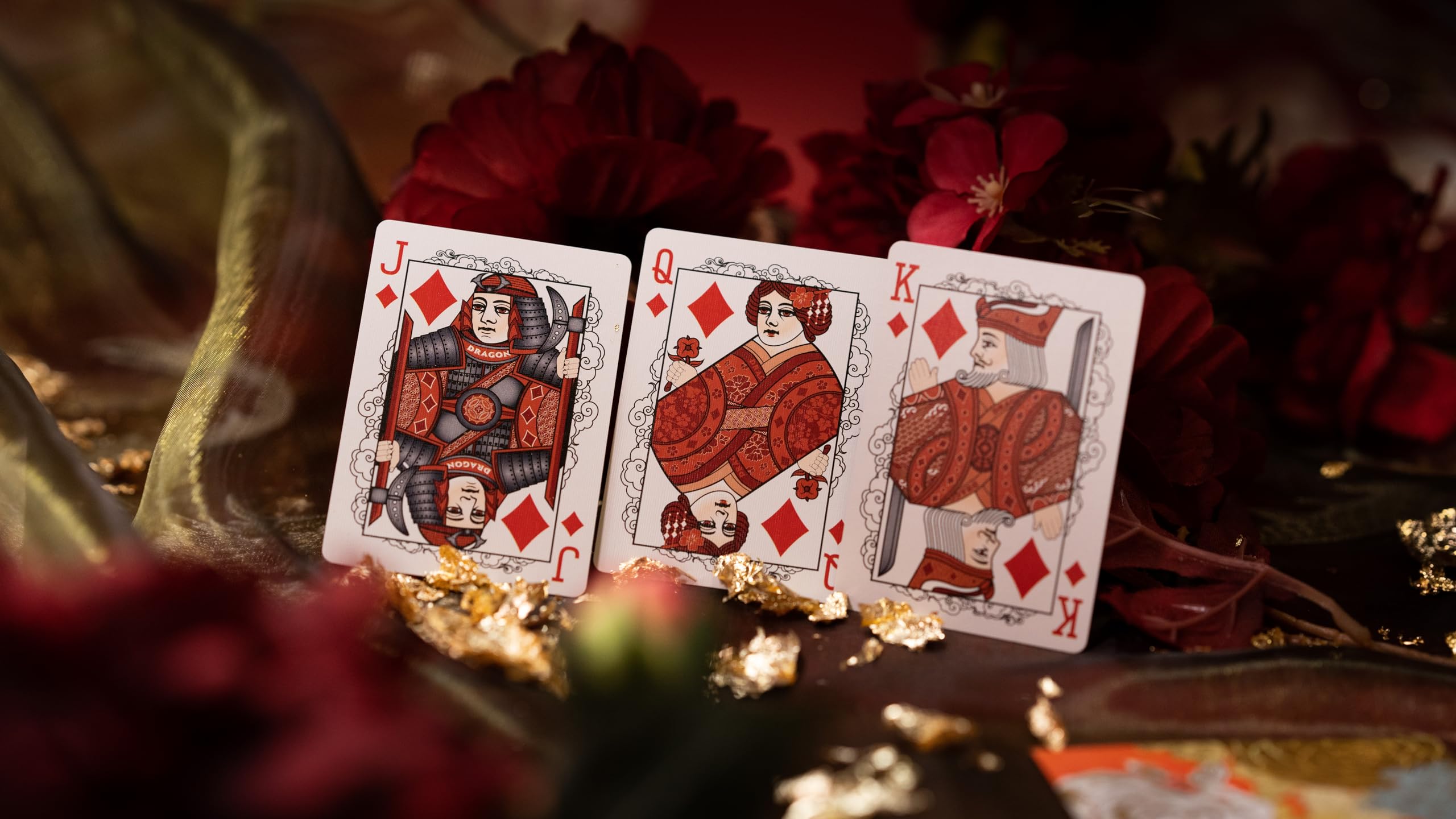 Foto 5 pulgar | Juego De Cartas Para Bicicleta, Dragón Rojo, Lámina Dorada, Premium, 1 Baraja - Venta Internacional.