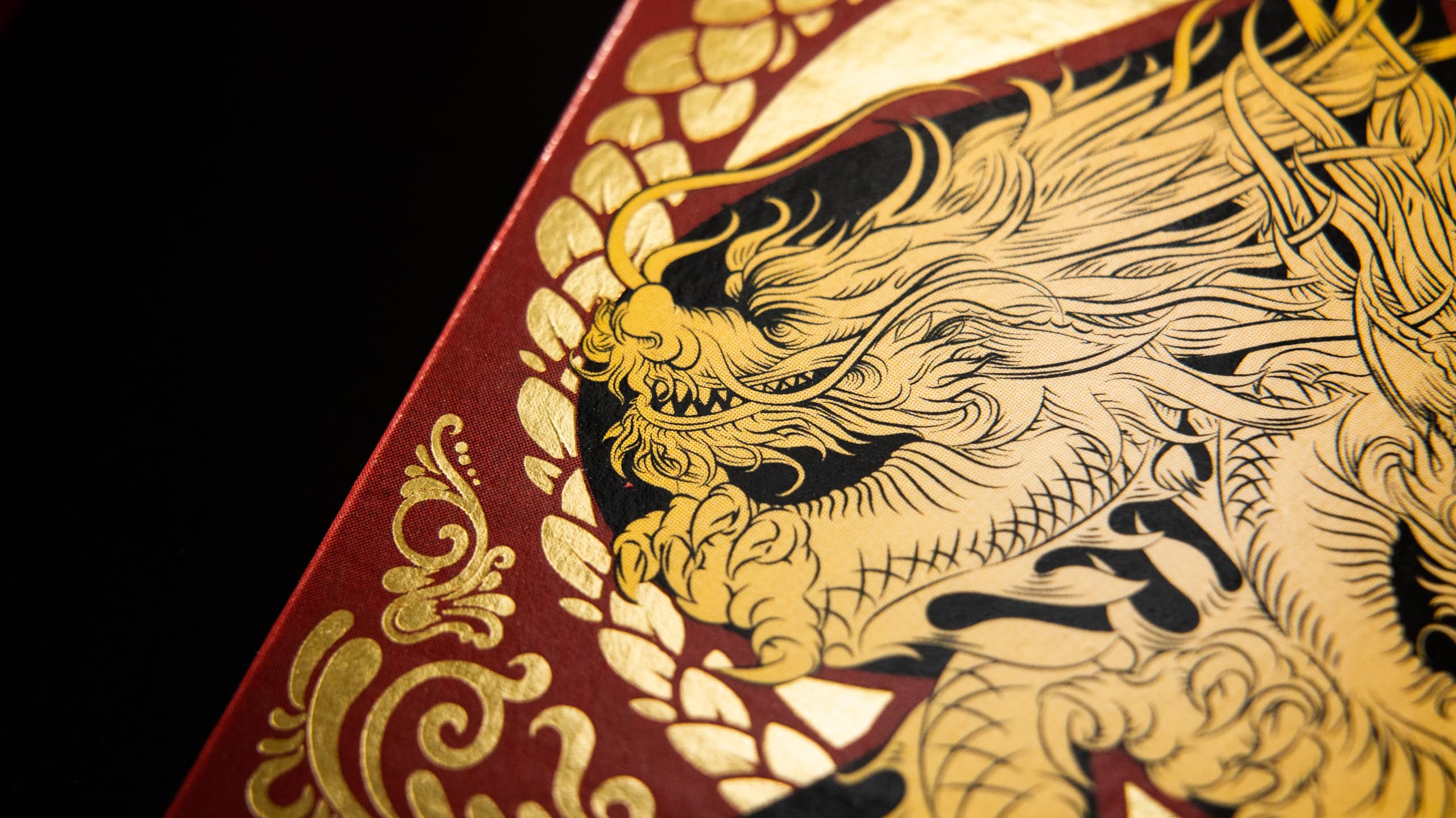 Foto 7 pulgar | Juego De Cartas Para Bicicleta, Dragón Rojo, Lámina Dorada, Premium, 1 Baraja - Venta Internacional.