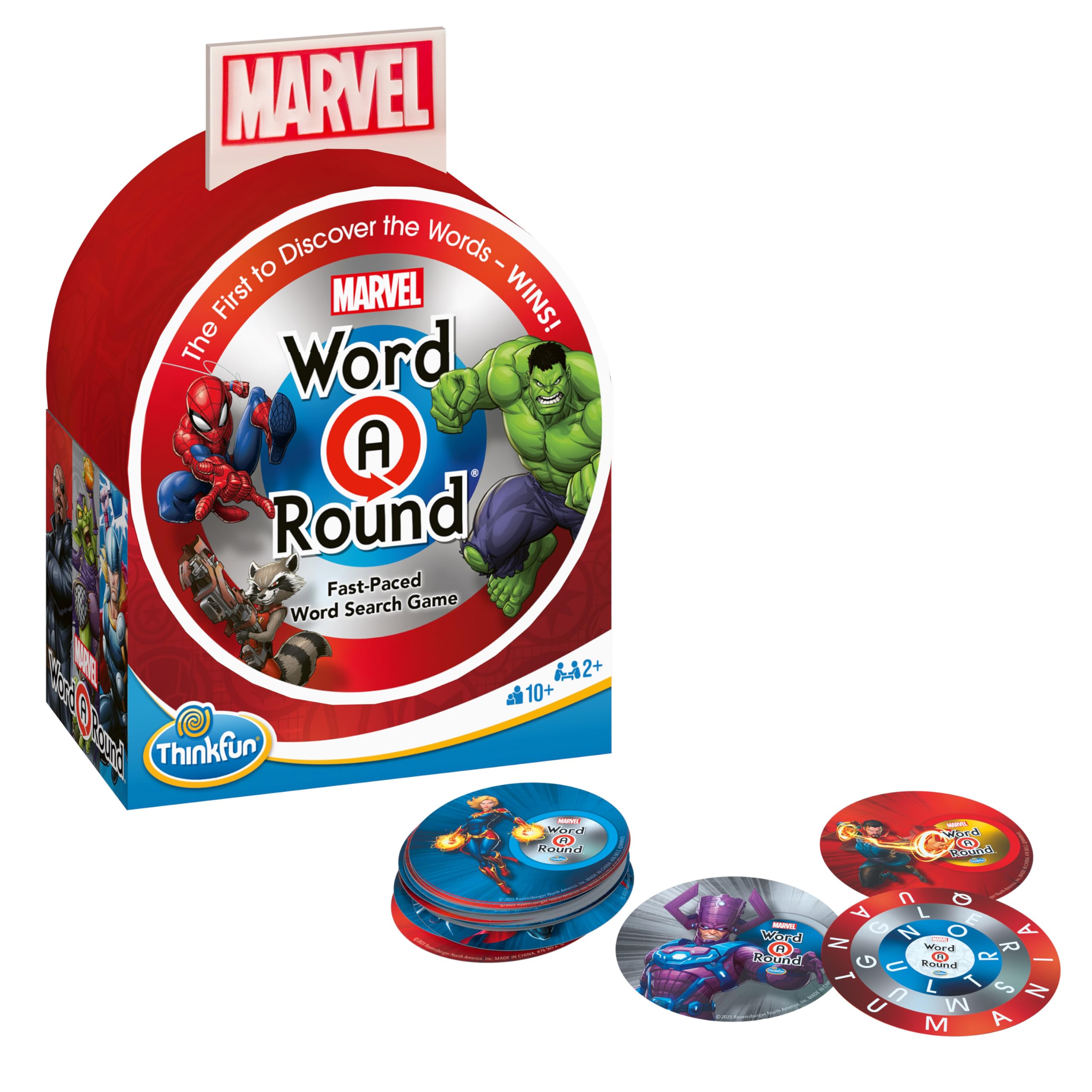 Foto 2 pulgar | Juego De Trivia Thinkfun Marvel Wordaround Durante Más De 10 Años - Venta Internacional.