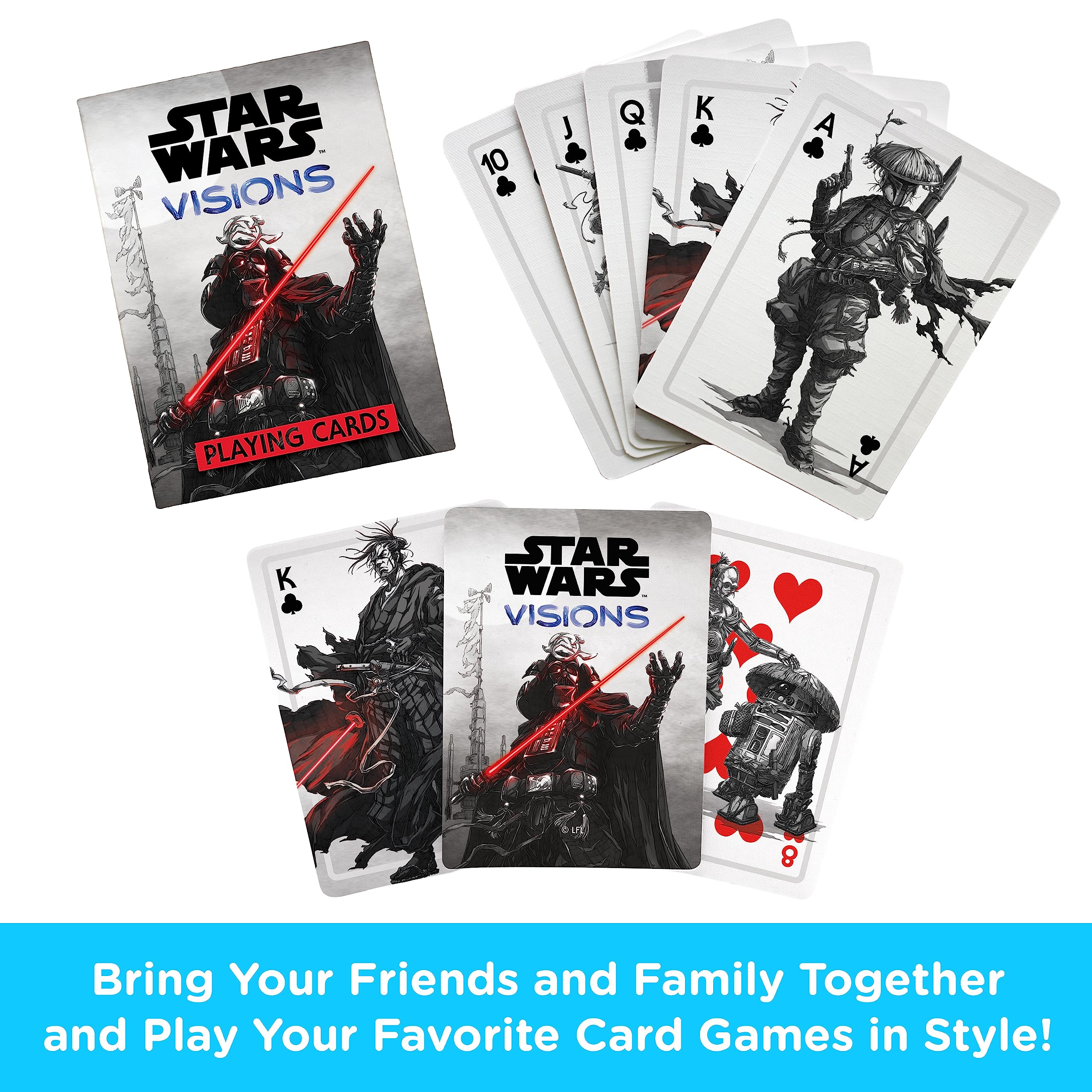 Foto 3 pulgar | Baraja De Cartas Aquarius Con Temática De Star Wars Visions - Venta Internacional.