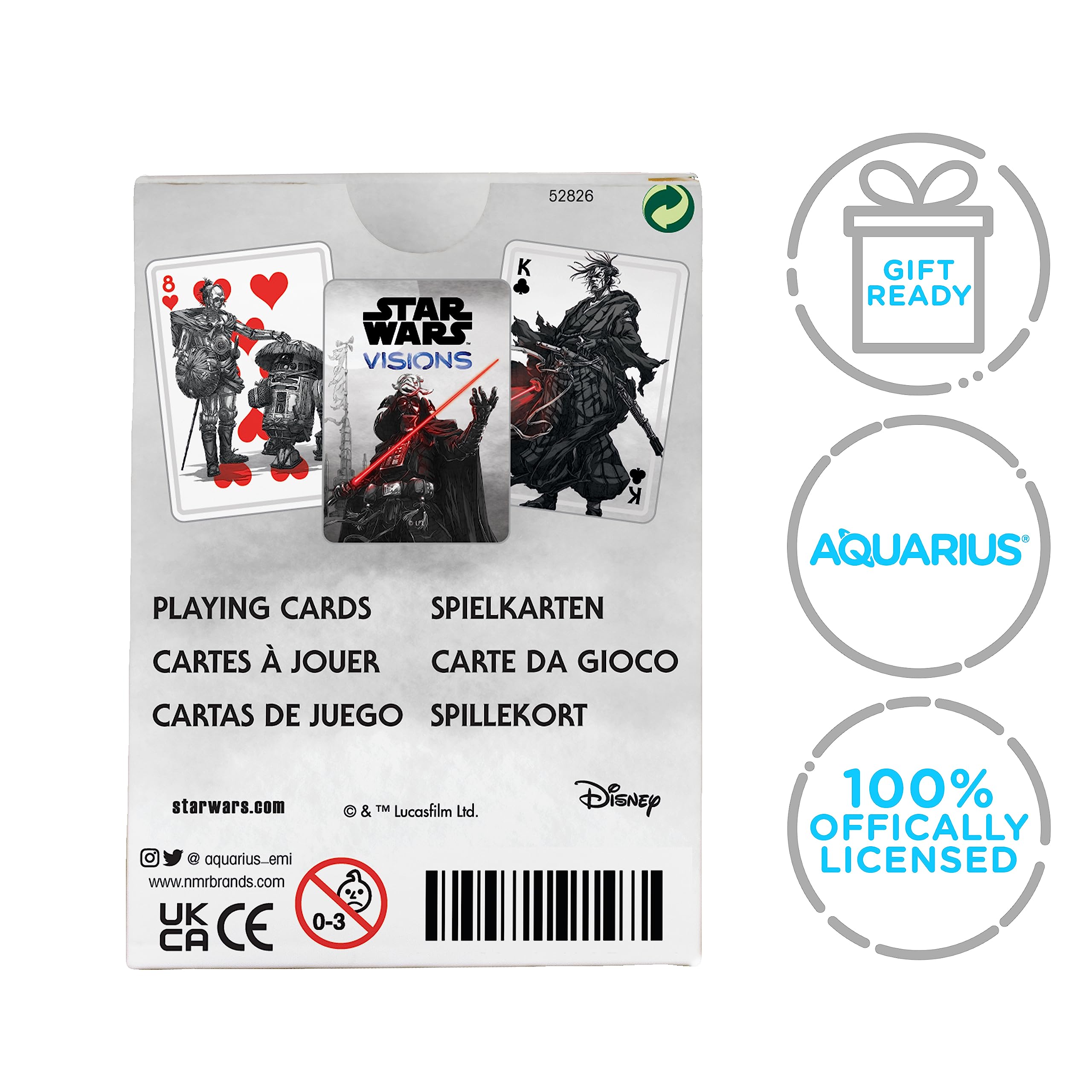 Foto 8 pulgar | Baraja De Cartas Aquarius Con Temática De Star Wars Visions - Venta Internacional.