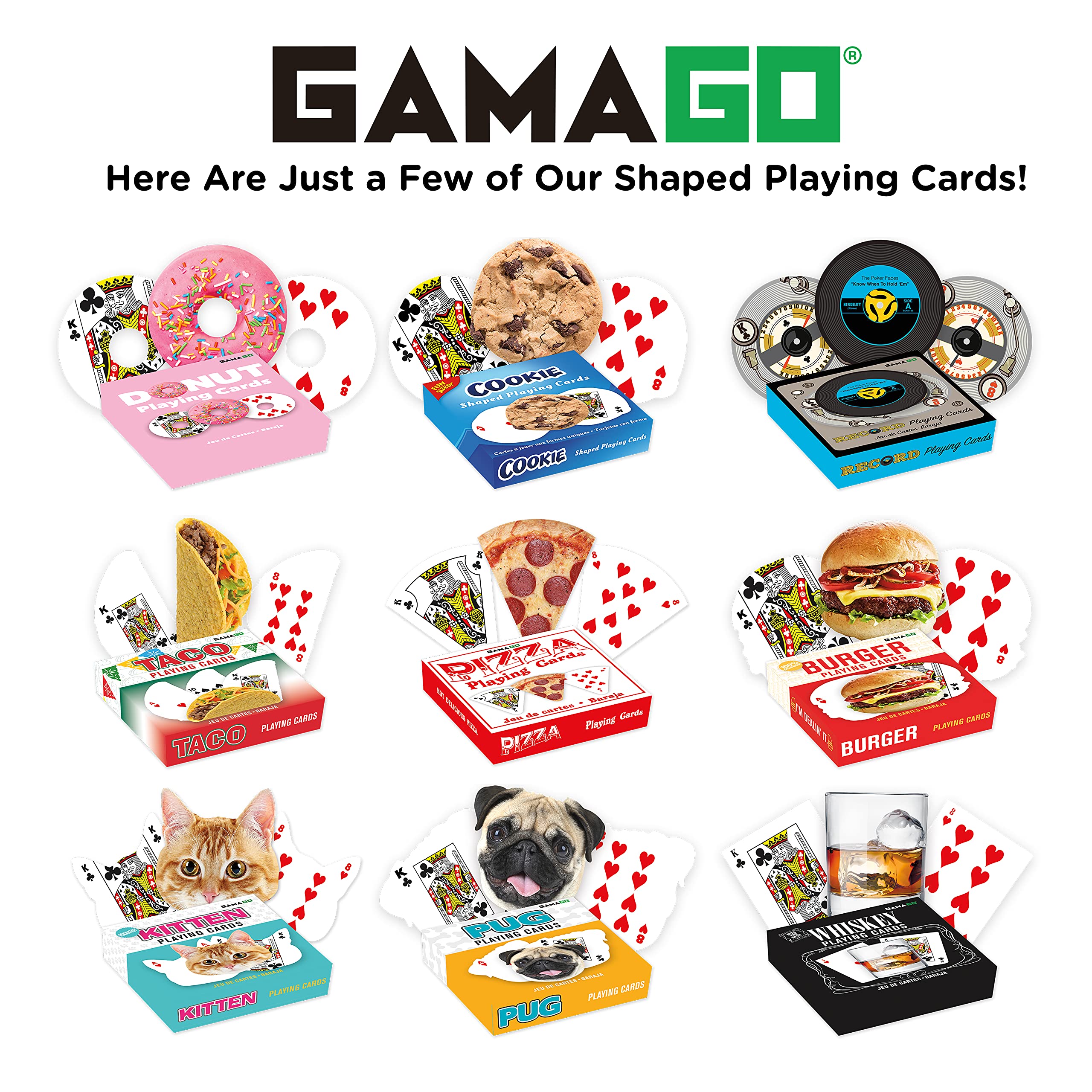 Foto 7 pulgar | Baraja Gamago Con Forma De Pizza Para Juegos De Cartas - Venta Internacional.