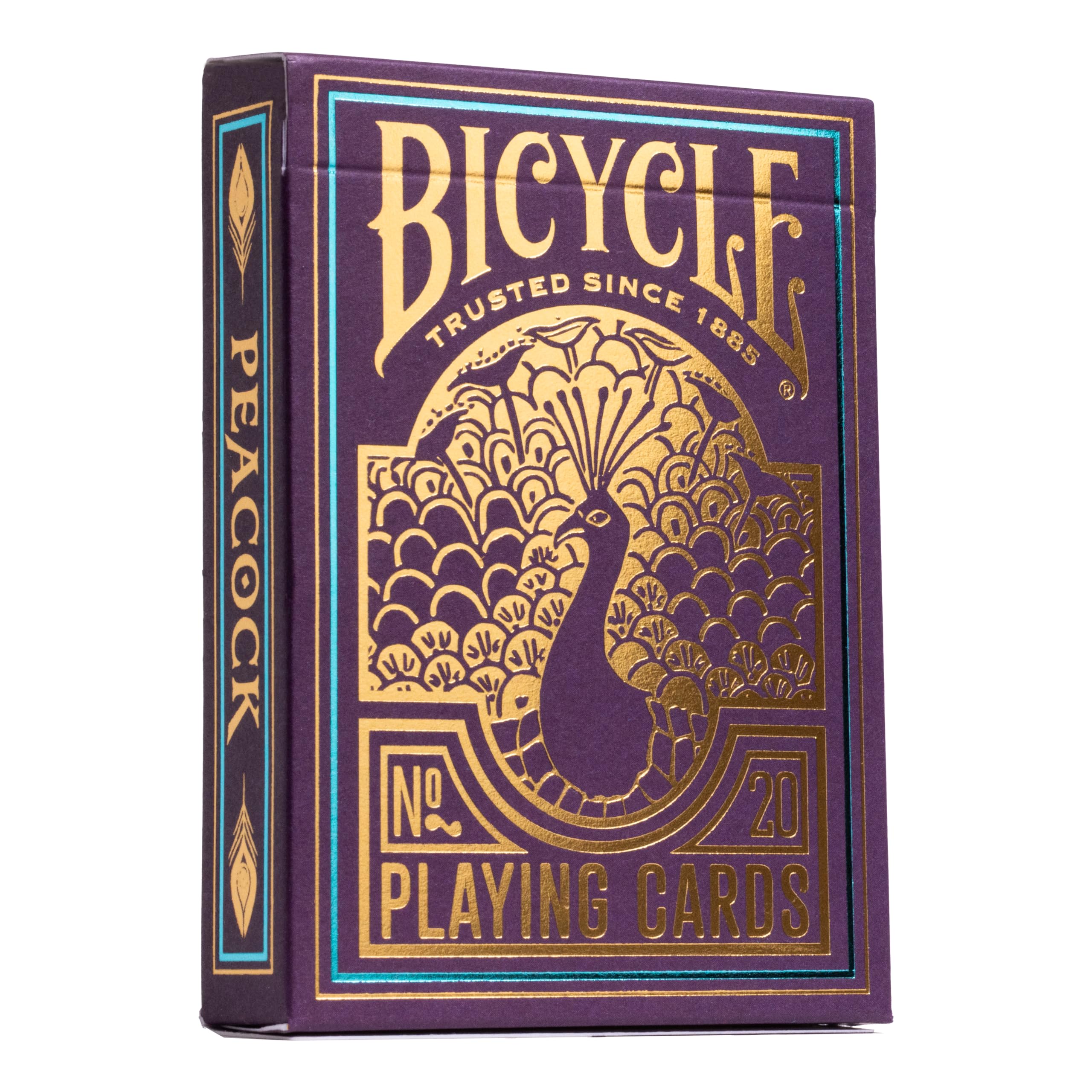 Foto 2 pulgar | Baraja De Cartas Para Bicicleta, Diseño De Pavo Real, Lámina Fría, Color Morado, De Primera Calidad - Venta Interna