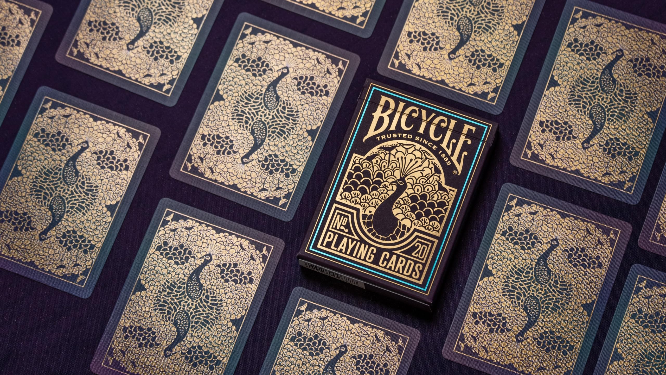 Foto 5 pulgar | Baraja De Cartas Para Bicicleta, Diseño De Pavo Real, Lámina Fría, Color Morado, De Primera Calidad - Venta Interna