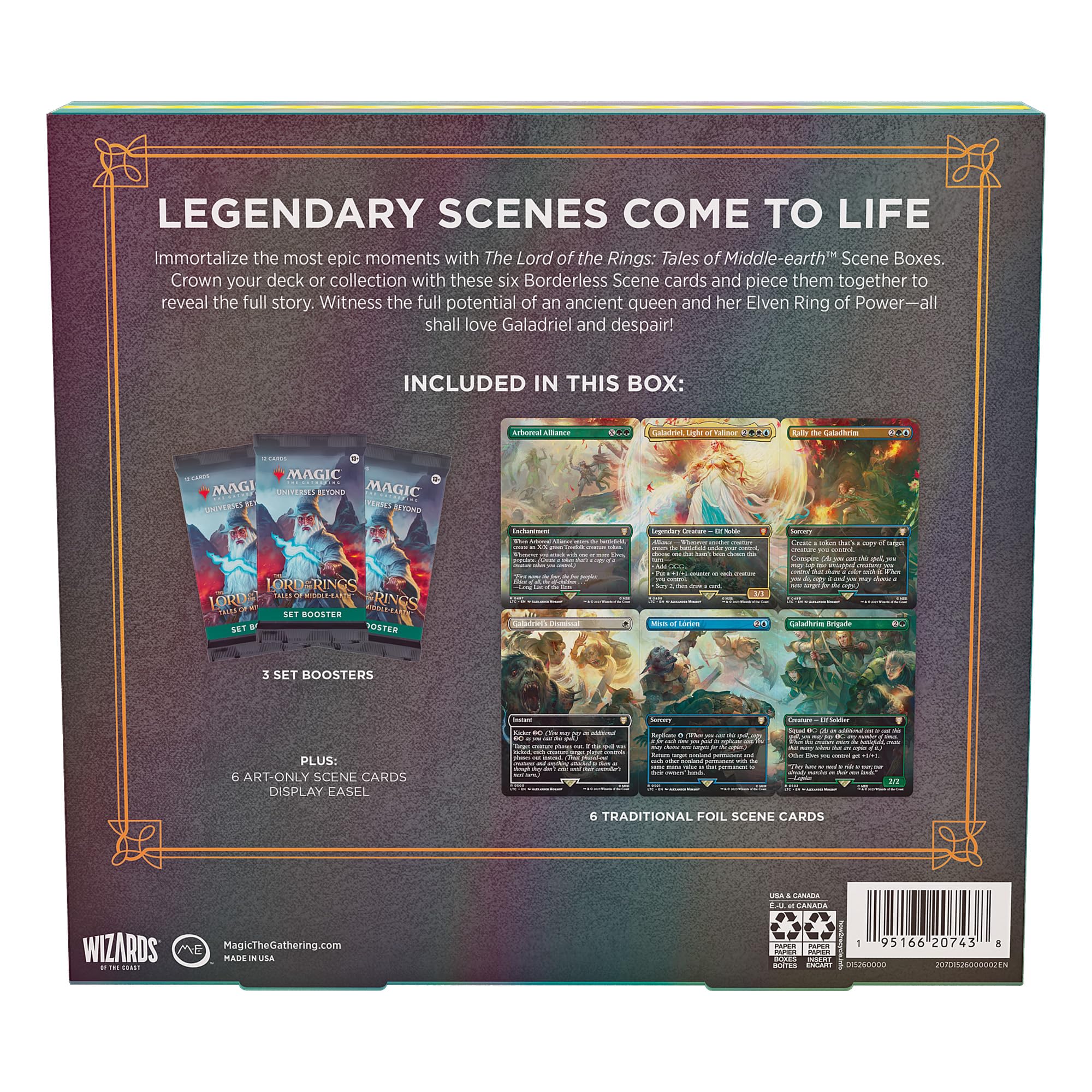 Foto 7 pulgar | Scene Box Magic The Gathering El Señor De Los Anillos - Venta Internacional.