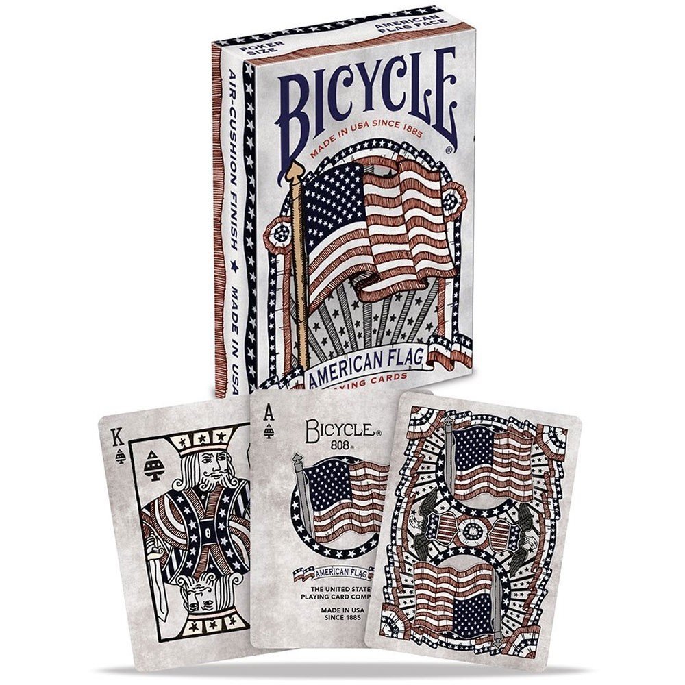 Foto 3 pulgar | Juego De Cartas Para Bicicleta Con Bandera Americana, Tamaño 10 O Más Años - Venta Internacional.