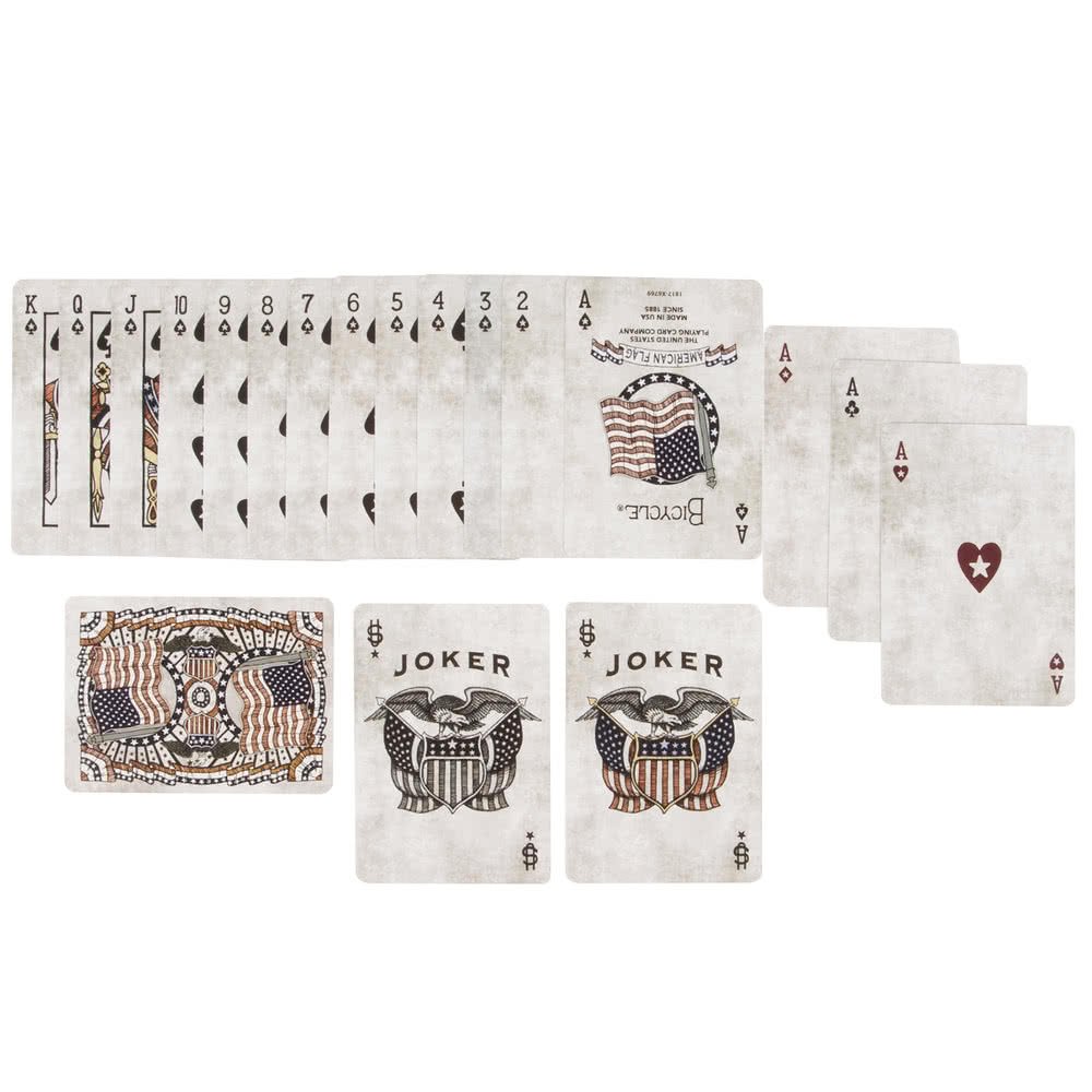 Foto 4 pulgar | Juego De Cartas Para Bicicleta Con Bandera Americana, Tamaño 10 O Más Años - Venta Internacional.