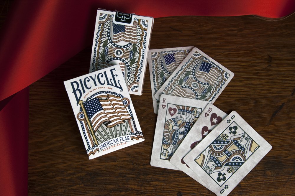 Foto 5 pulgar | Juego De Cartas Para Bicicleta Con Bandera Americana, Tamaño 10 O Más Años - Venta Internacional.