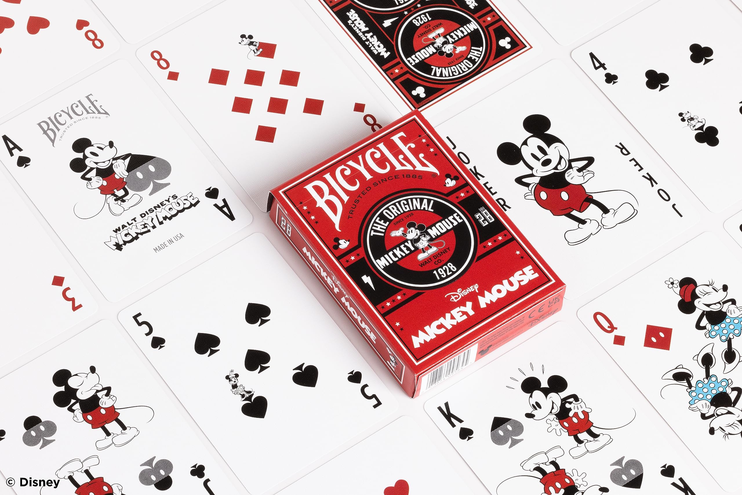 Foto 3 pulgar | Juego De Cartas Para Bicicleta, Clásico De Disney, Inspirado En Mickey Mouse - Venta Internacional.