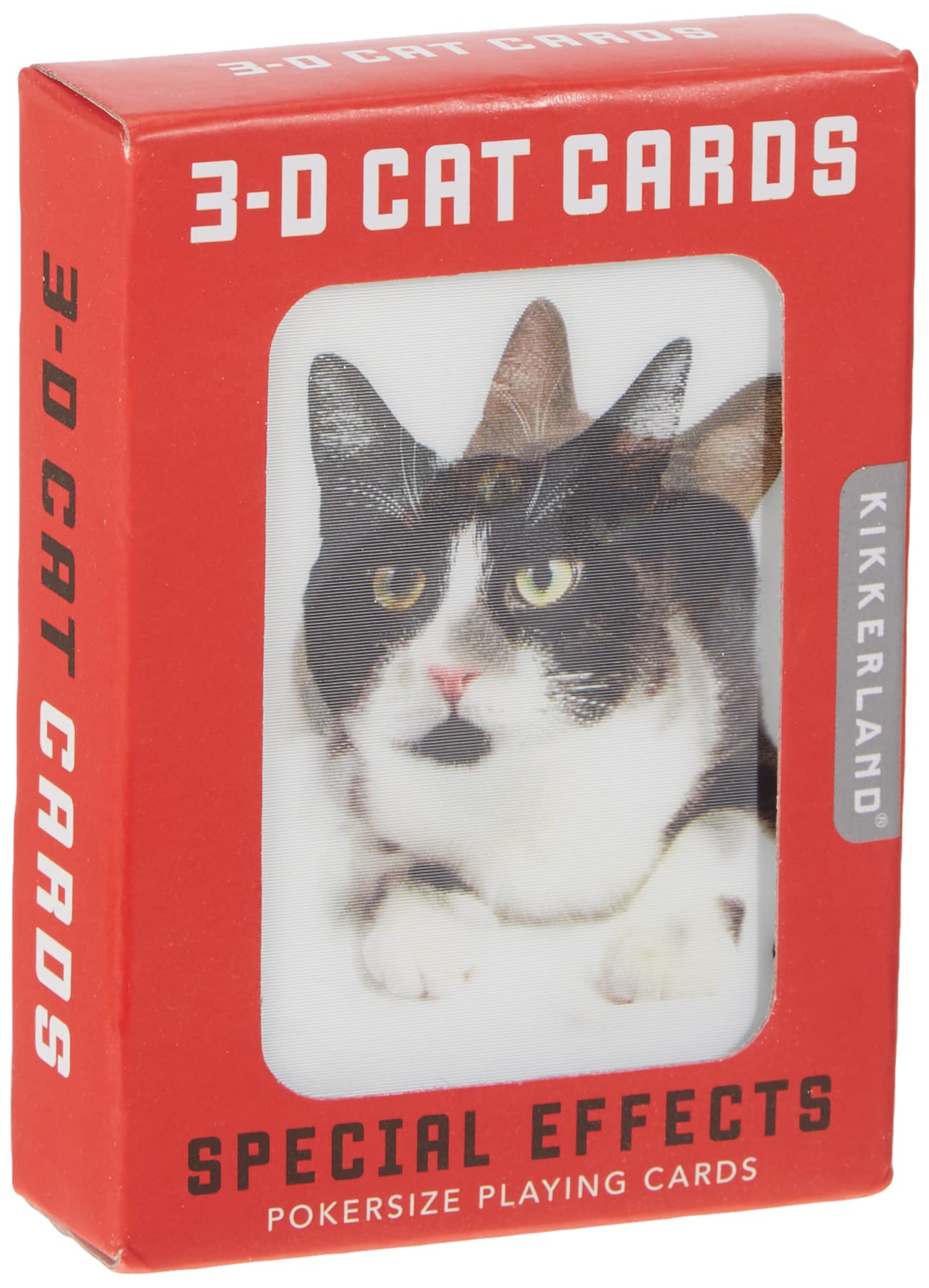 Foto 2 pulgar | Juego De Cartas Kikkerland Cat Lenticular, 54 Cartas Para Todas Las Edades - Venta Internacional.