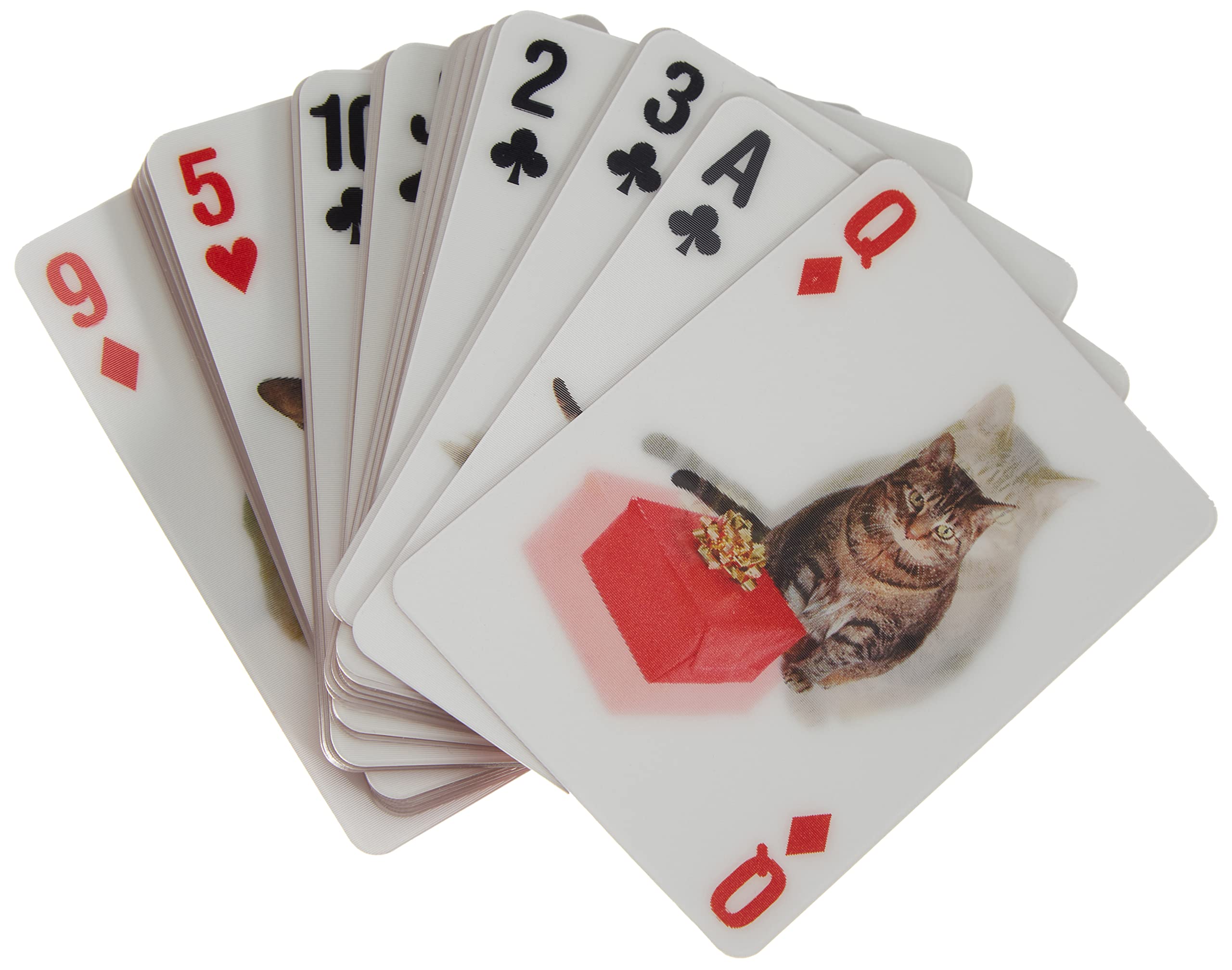 Foto 5 pulgar | Juego De Cartas Kikkerland Cat Lenticular, 54 Cartas Para Todas Las Edades - Venta Internacional.