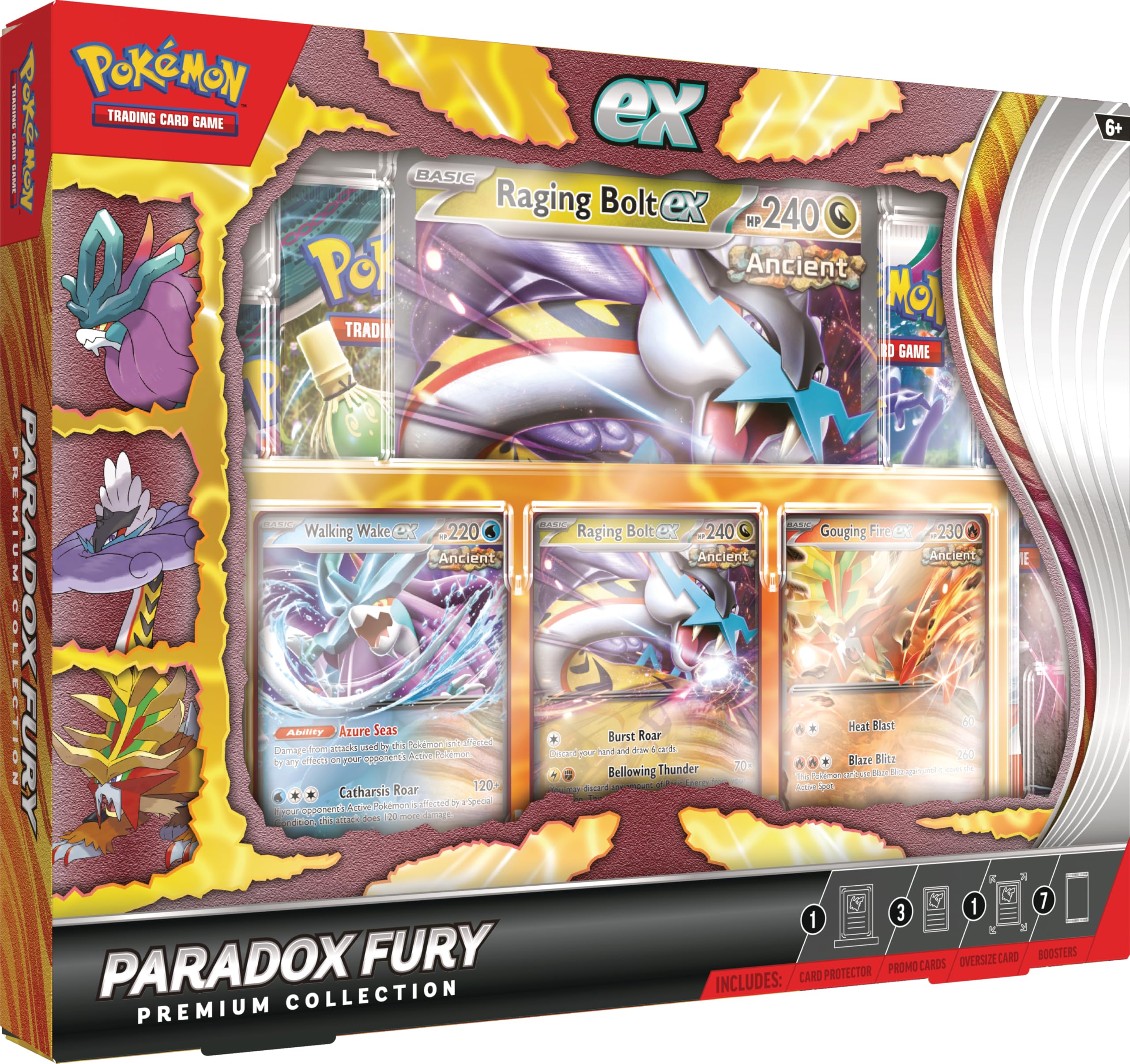 Foto 2 pulgar | Juego De Cartas Coleccionables Pokémon Paradox Fury Premium Collection - Venta Internacional.