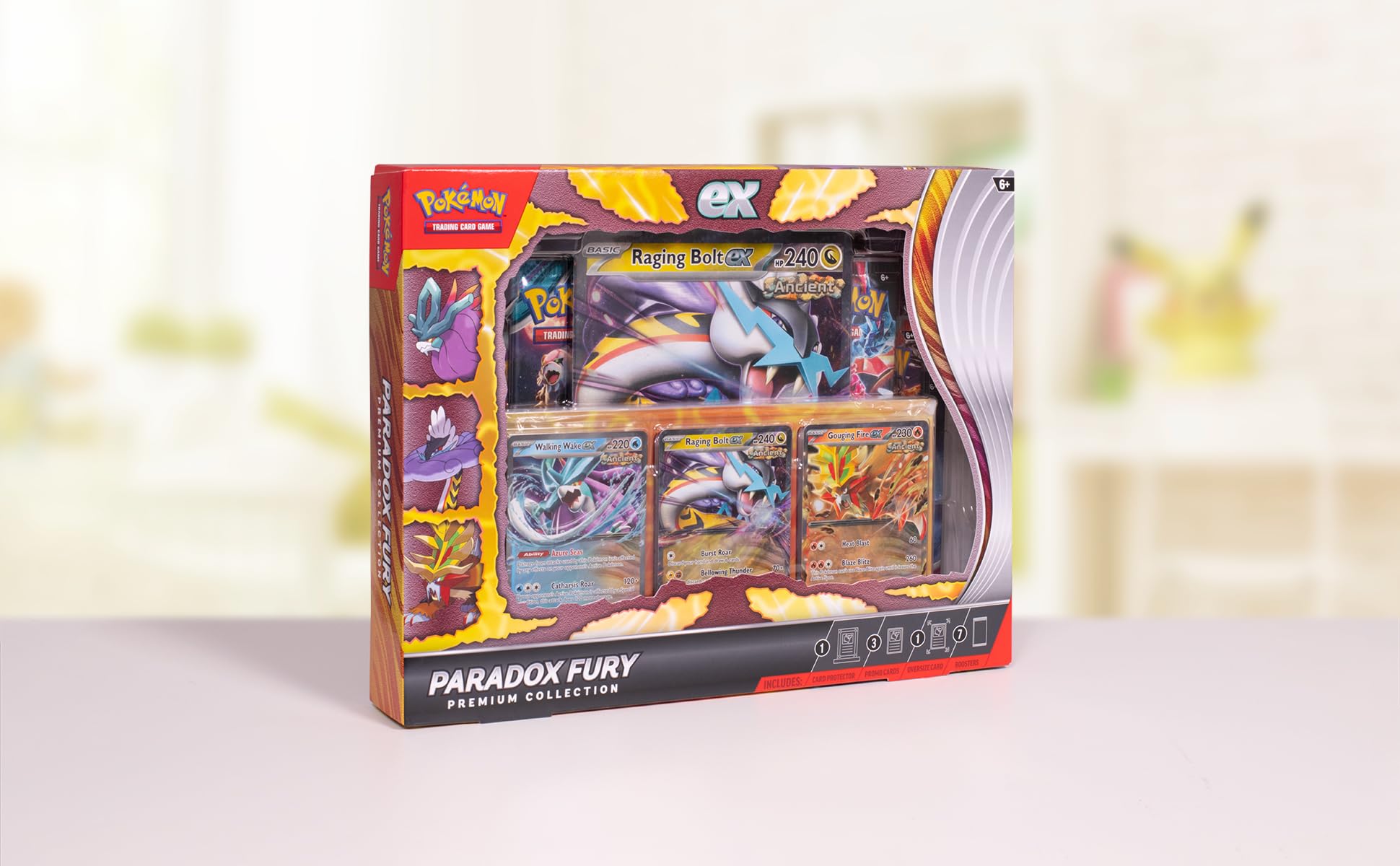 Foto 3 pulgar | Juego De Cartas Coleccionables Pokémon Paradox Fury Premium Collection - Venta Internacional.