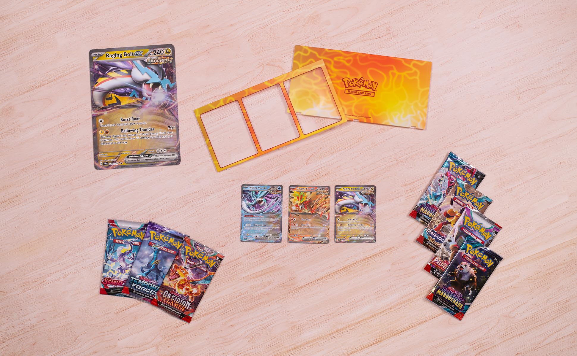 Foto 6 pulgar | Juego De Cartas Coleccionables Pokémon Paradox Fury Premium Collection - Venta Internacional.