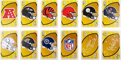 Foto 3 | Game Mattel Games Giant Uno Nfl Para Niños, Adultos Y Familia - Venta Internacional.