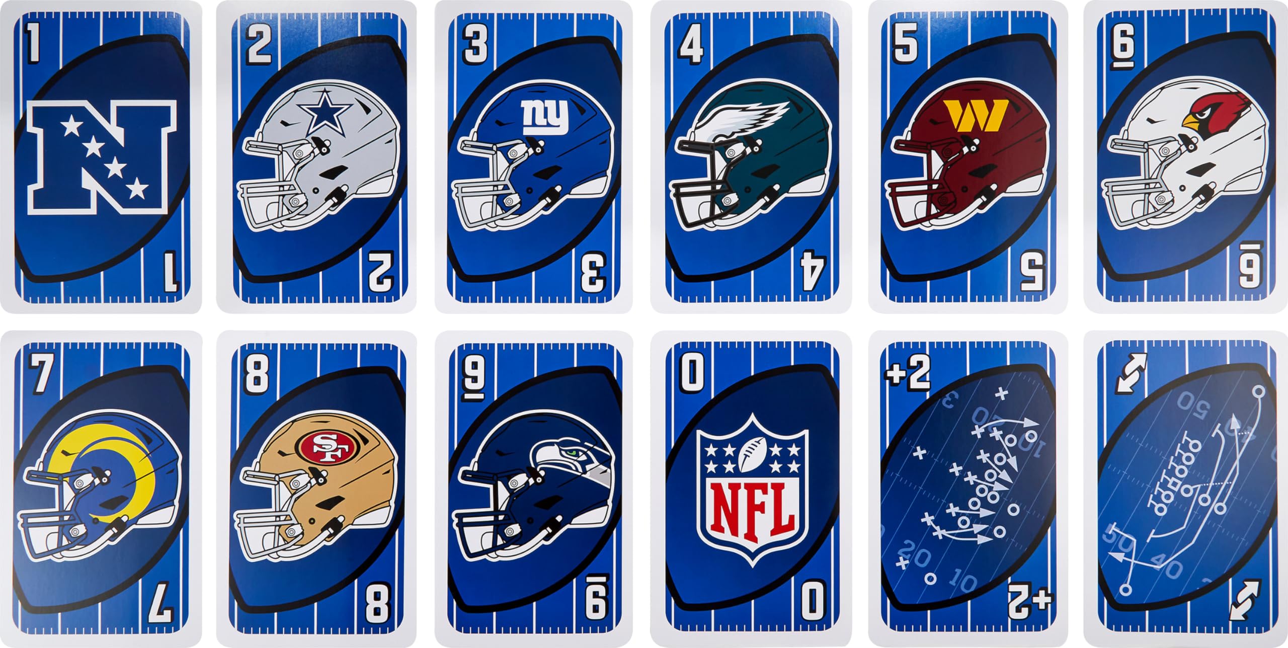 Foto 6 pulgar | Game Mattel Games Giant Uno Nfl Para Niños, Adultos Y Familia - Venta Internacional.