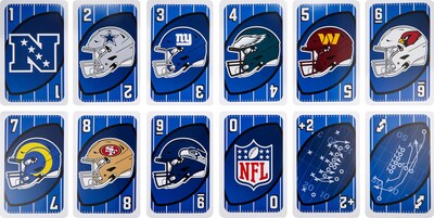 Foto 5 | Game Mattel Games Giant Uno Nfl Para Niños, Adultos Y Familia - Venta Internacional.
