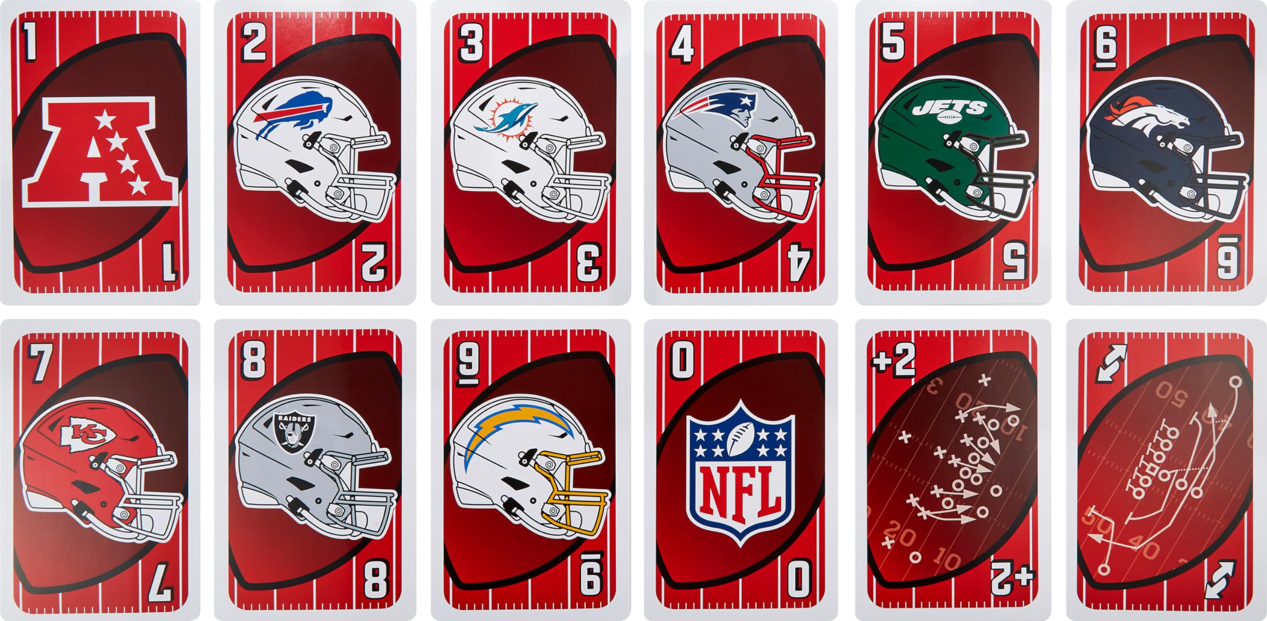 Foto 7 pulgar | Game Mattel Games Giant Uno Nfl Para Niños, Adultos Y Familia - Venta Internacional.