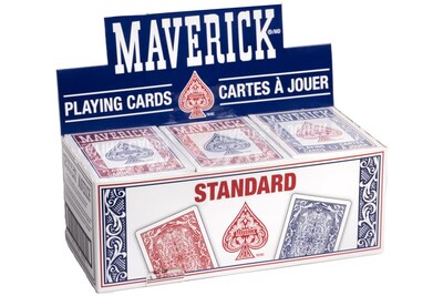 Foto 1 | Juego De Cartas Maverick Standard Index, Rojo Y Azul, Paquete De 12 - Venta Internacional.