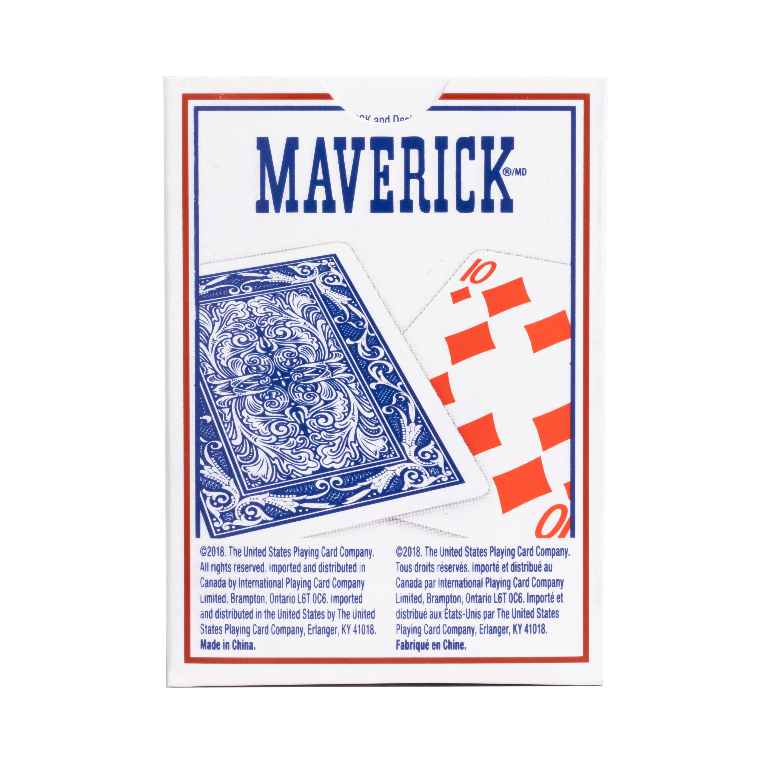 Foto 4 pulgar | Juego De Cartas Maverick Standard Index, Rojo Y Azul, Paquete De 12 - Venta Internacional.