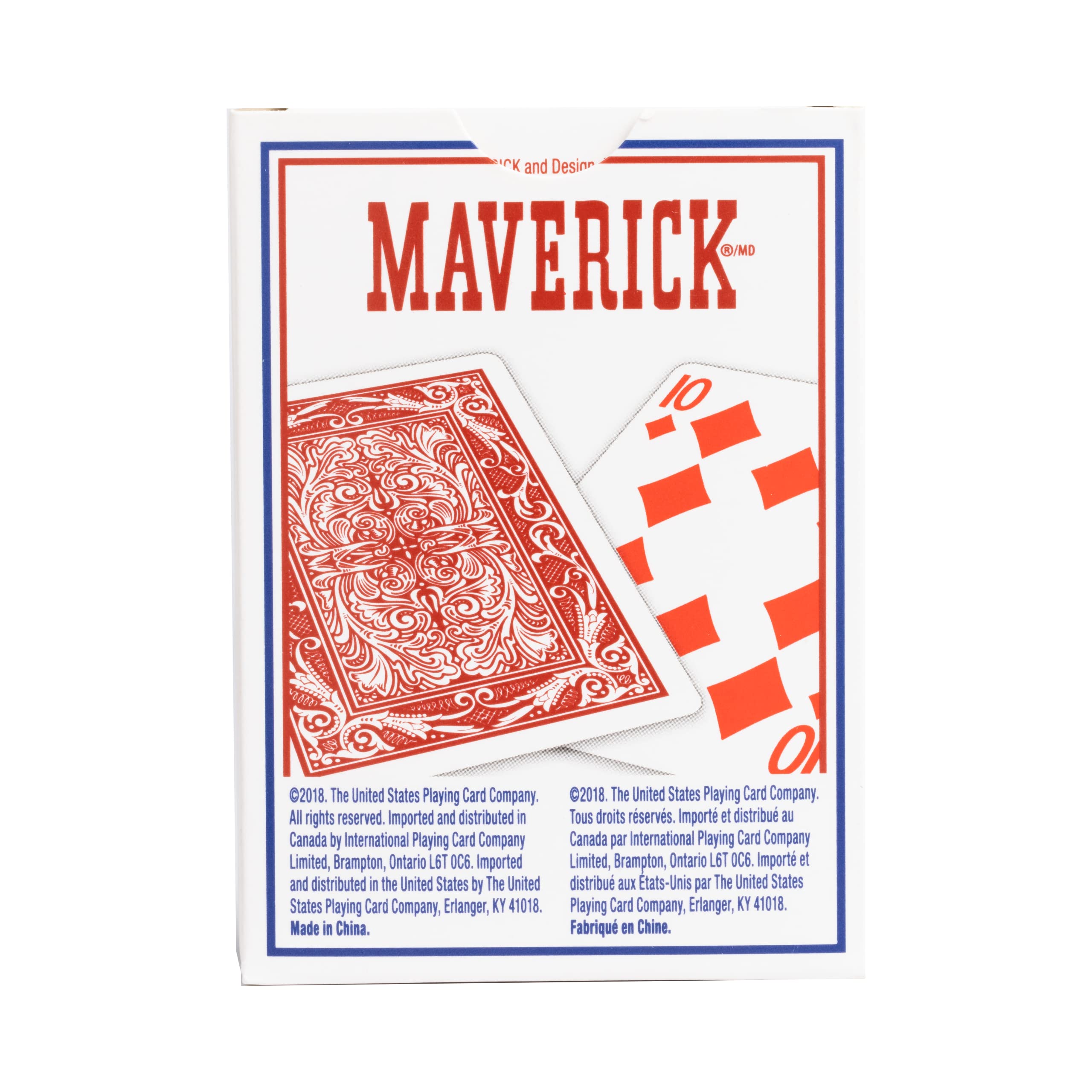 Foto 5 pulgar | Juego De Cartas Maverick Standard Index, Rojo Y Azul, Paquete De 12 - Venta Internacional.