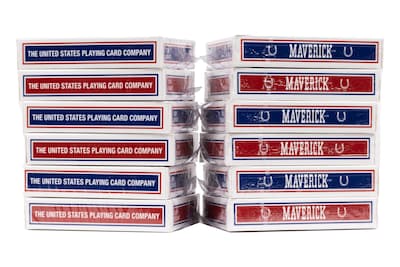 Foto 5 | Juego De Cartas Maverick Standard Index, Rojo Y Azul, Paquete De 12 - Venta Internacional.