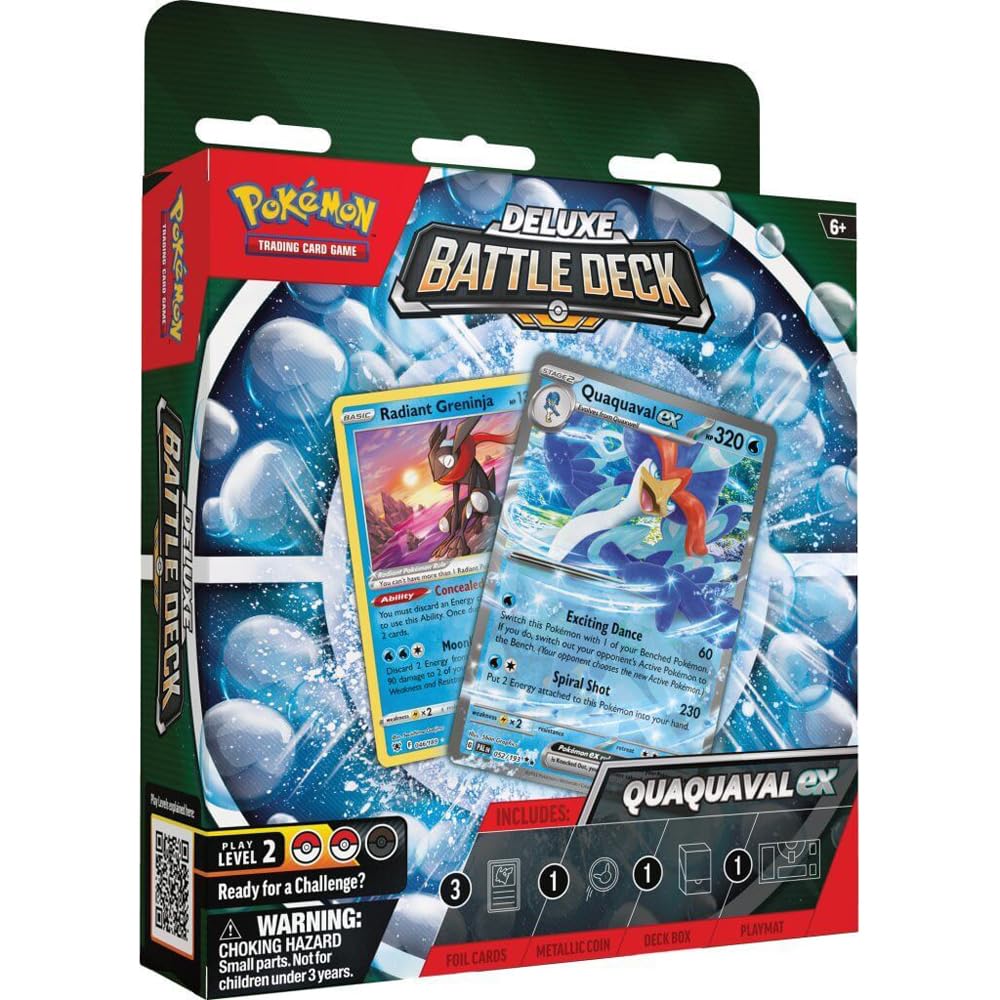 Foto 4 pulgar | Juego De Cartas Coleccionables Pokemon Meowscarada/quaquaval Ex Deck - Venta Internacional.