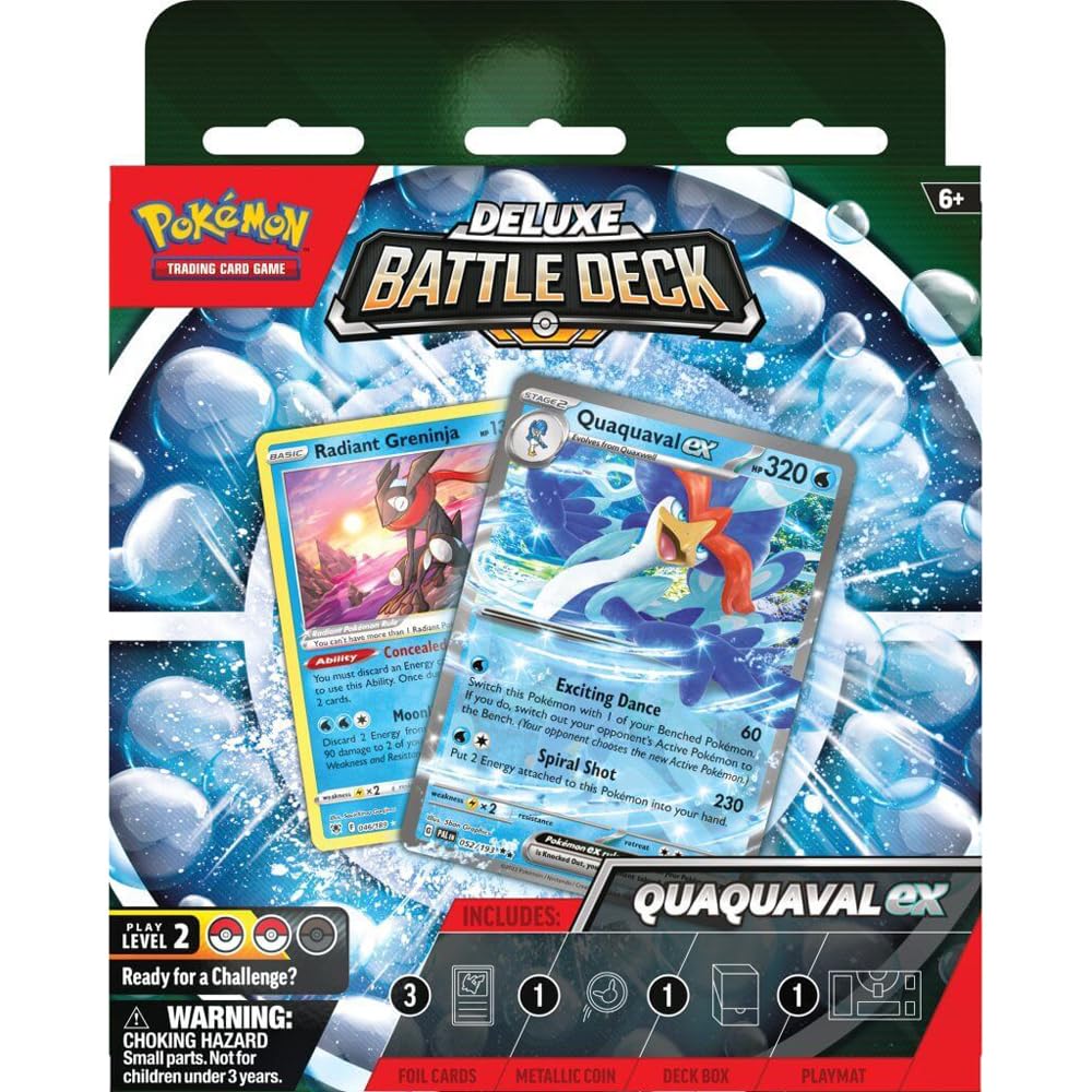 Foto 5 pulgar | Juego De Cartas Coleccionables Pokemon Meowscarada/quaquaval Ex Deck - Venta Internacional.
